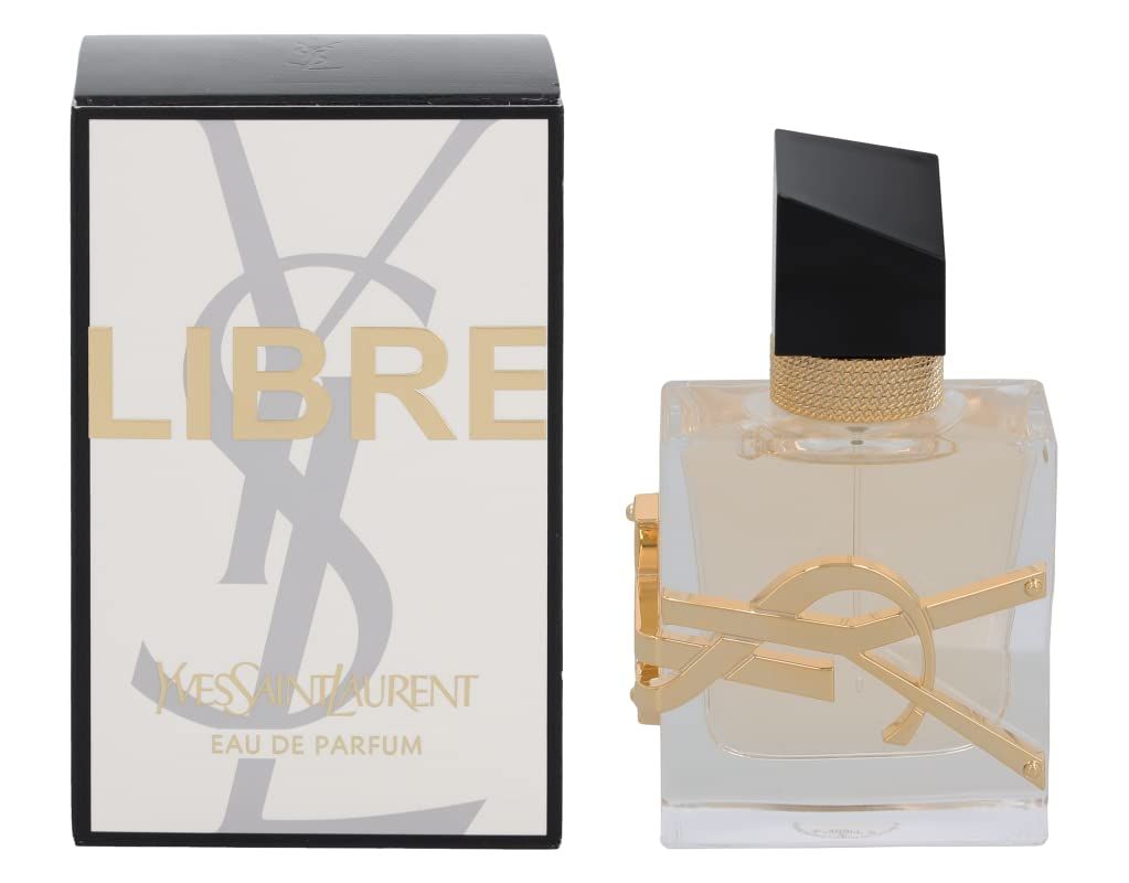 Yves Saint Laurent Libre Eau de Parfum Flakon und Verpackung mit goldenem YSL-Logo.