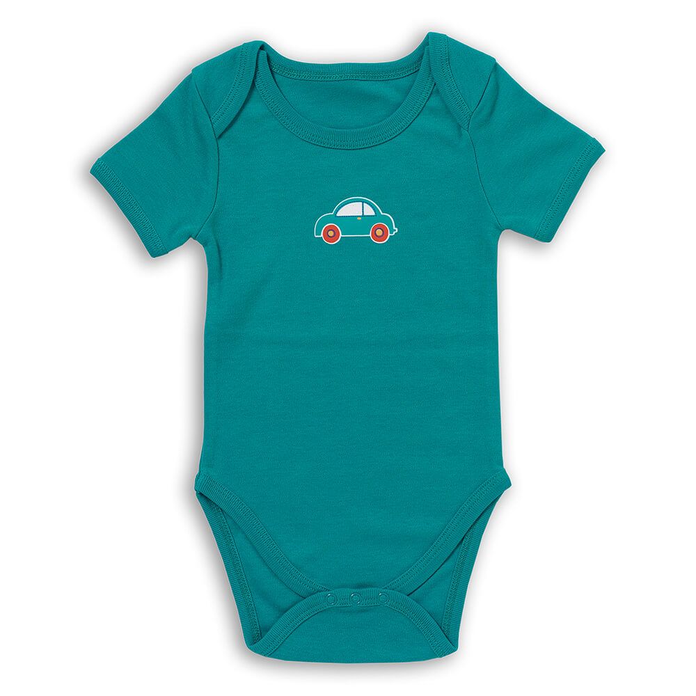 schlummersack Baby Body Kurzarm aus 100% Bio-Baumwolle Größe 92 Autos