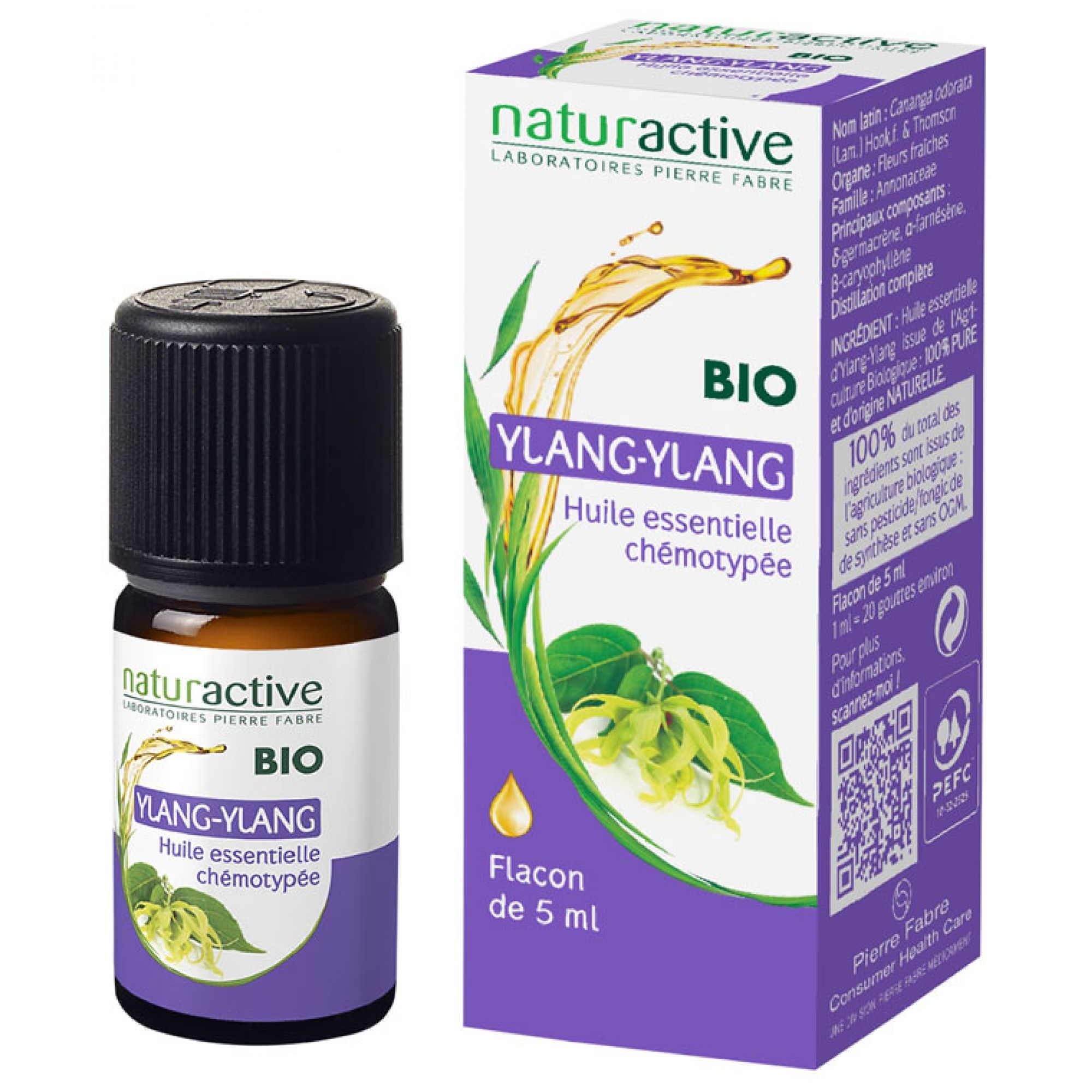 Naturactive Bio Ätherisches Öl Ylang 3x8x3 cm