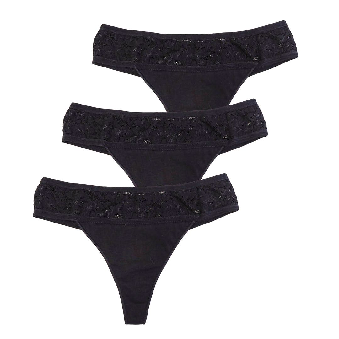 MYLILY Periodenunterwäsche - 3er Set Tanga XXL ohne Biozide