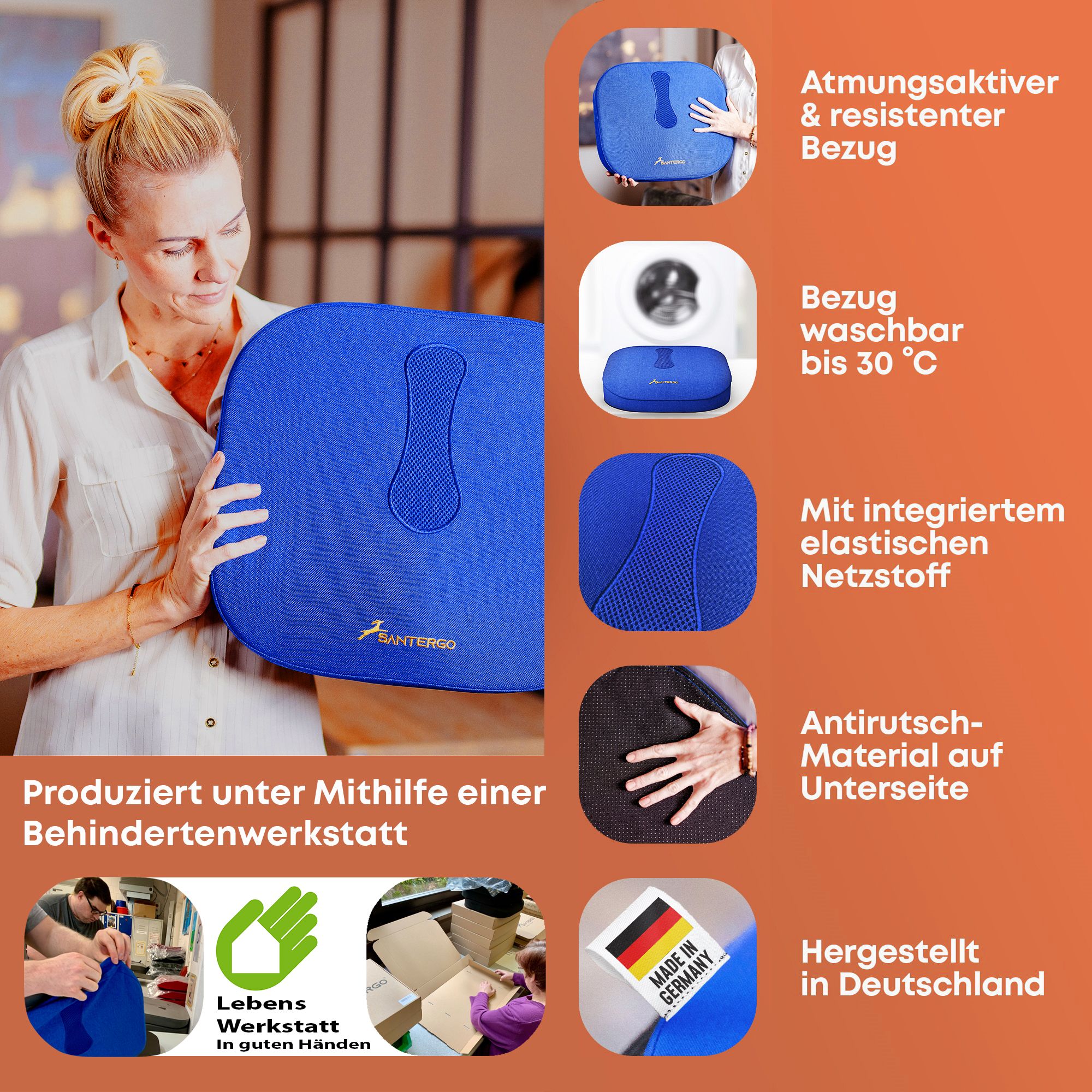 SANTERGO Orthopädisches Sitzkissen