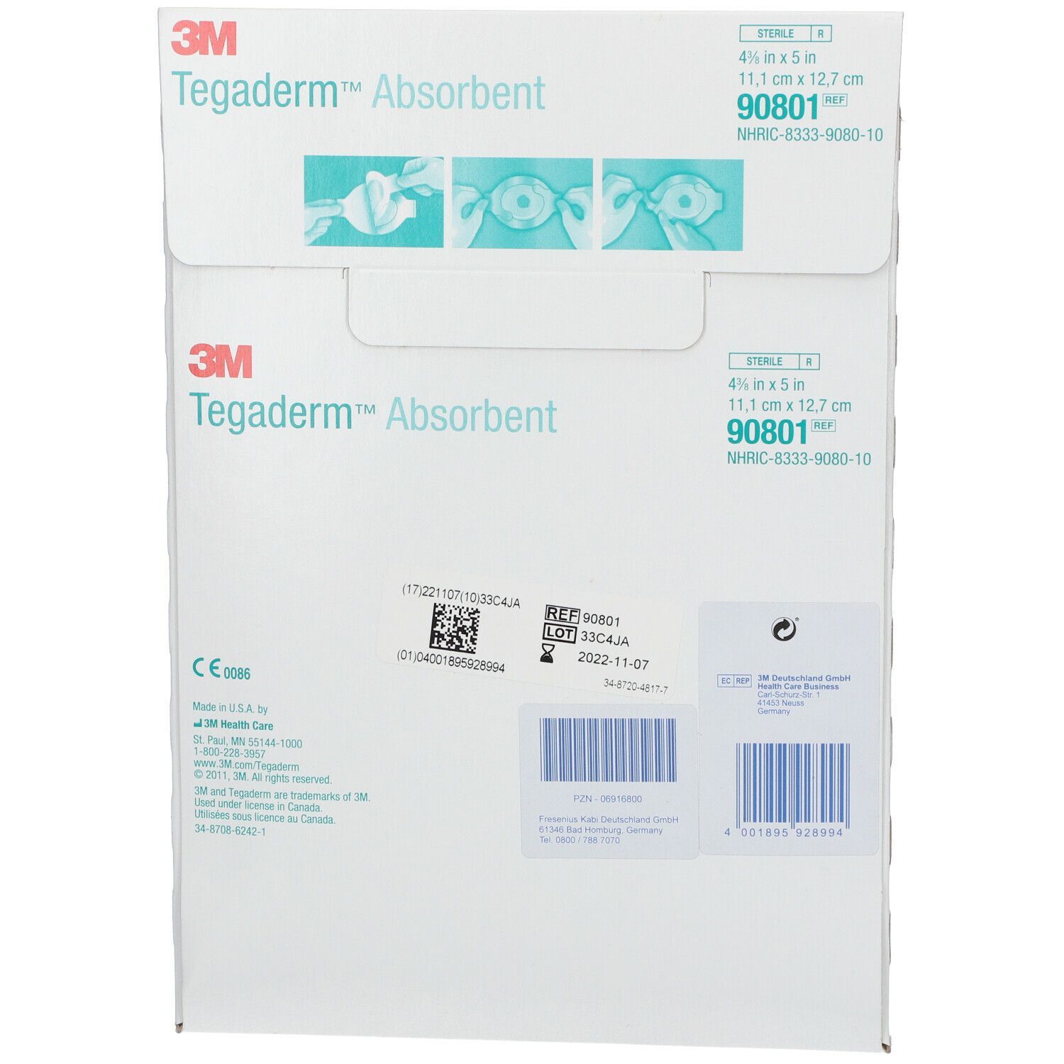 Tegaderm Absorbent oval 11,1 x 12,7 cm