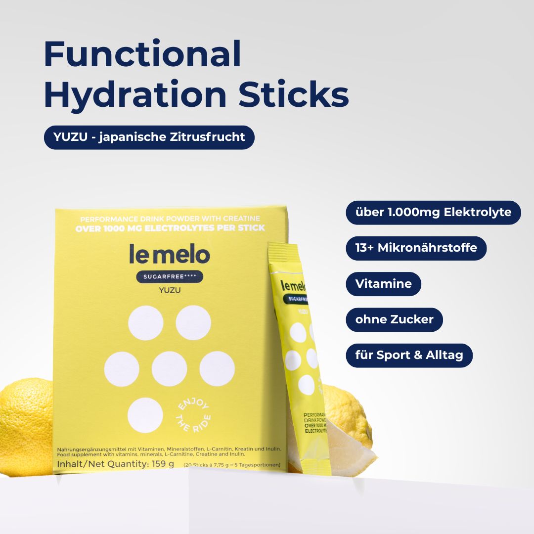 le melo YUZU - funktionale Hydration ohne Zucker