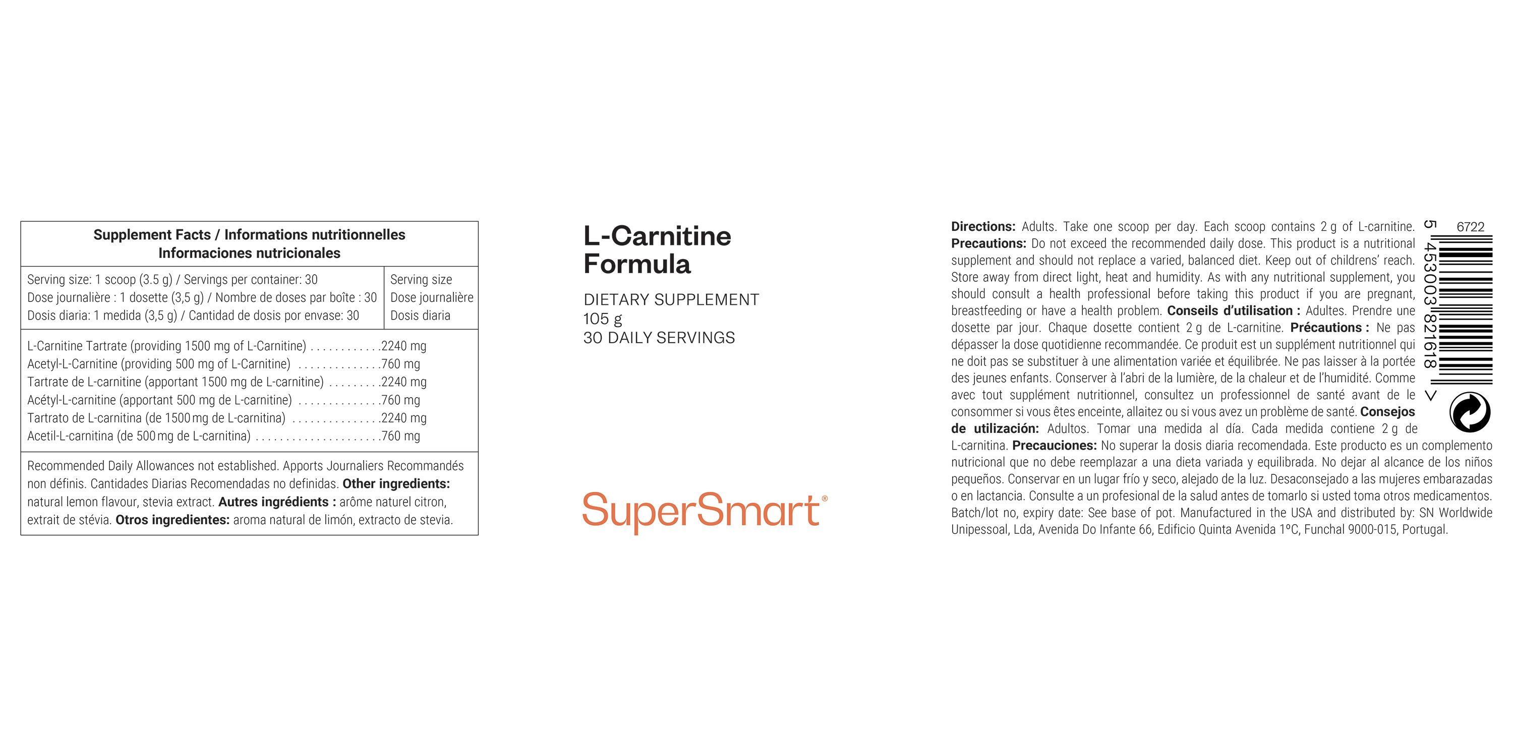 SuperSmart - L-Carnitine Formula 105 g