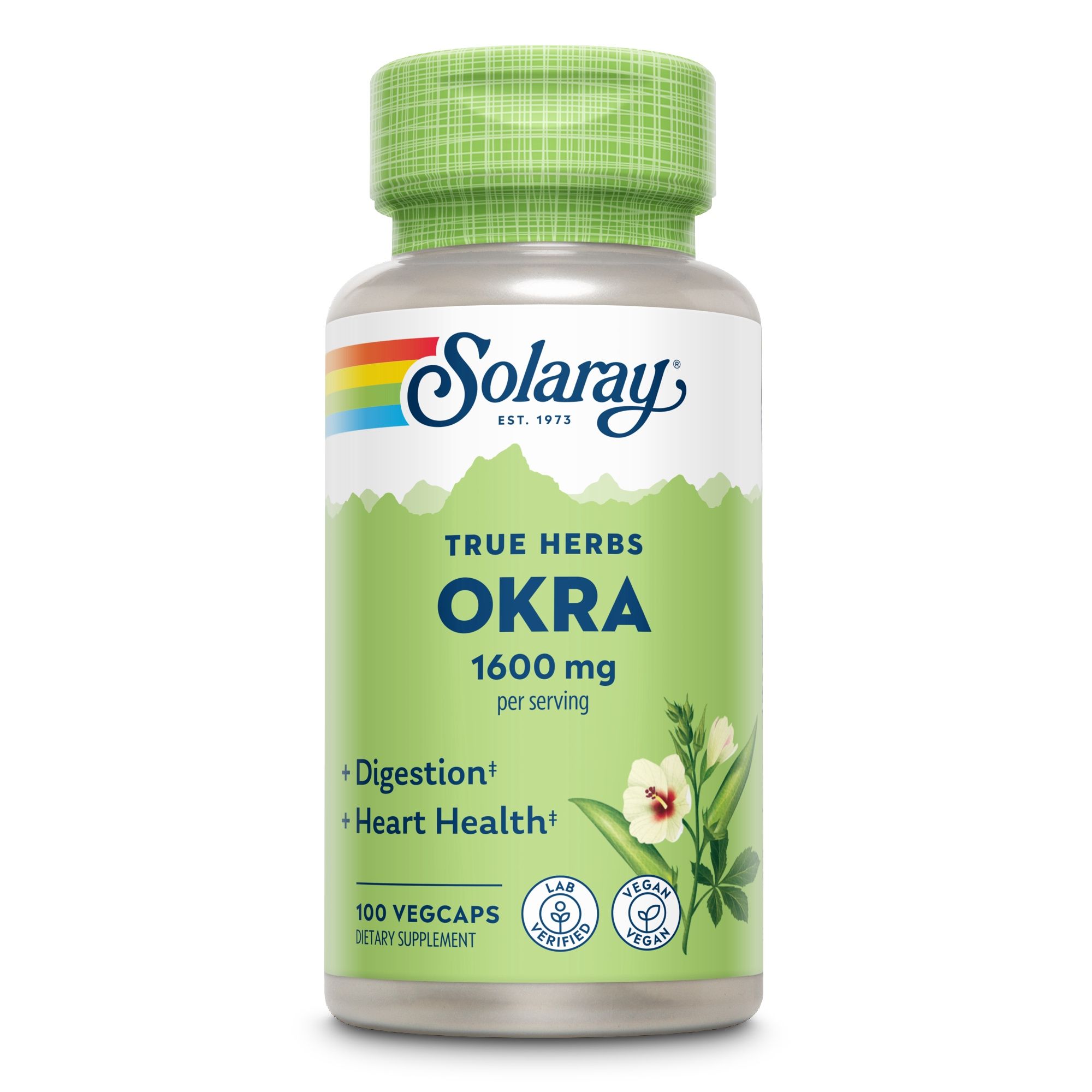 Solaray Okra 400 mg 100 St Kapseln