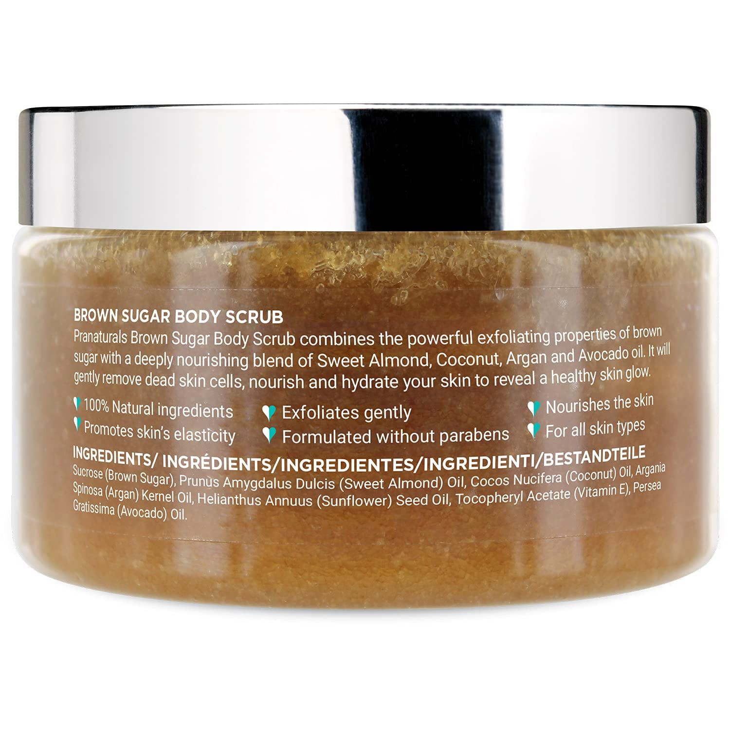 PraNaturals Rohrzucker Body Scrub