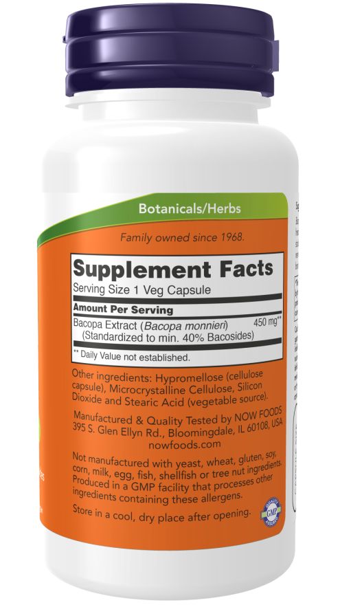 Now Foods Bacopa-Extrakt 450 mg 90 St