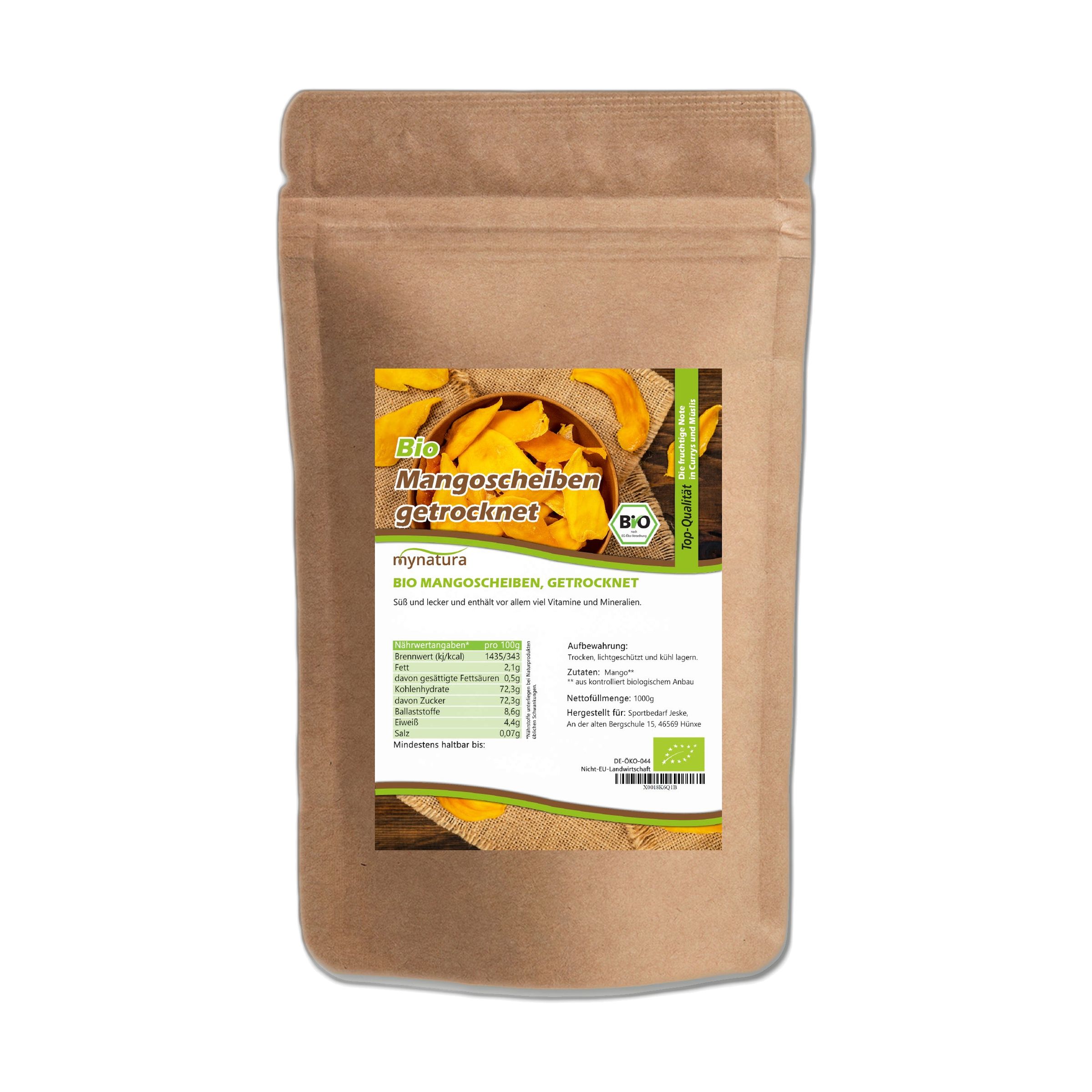 Mynatura getrocknete Mangoscheiben, bio 1000 g