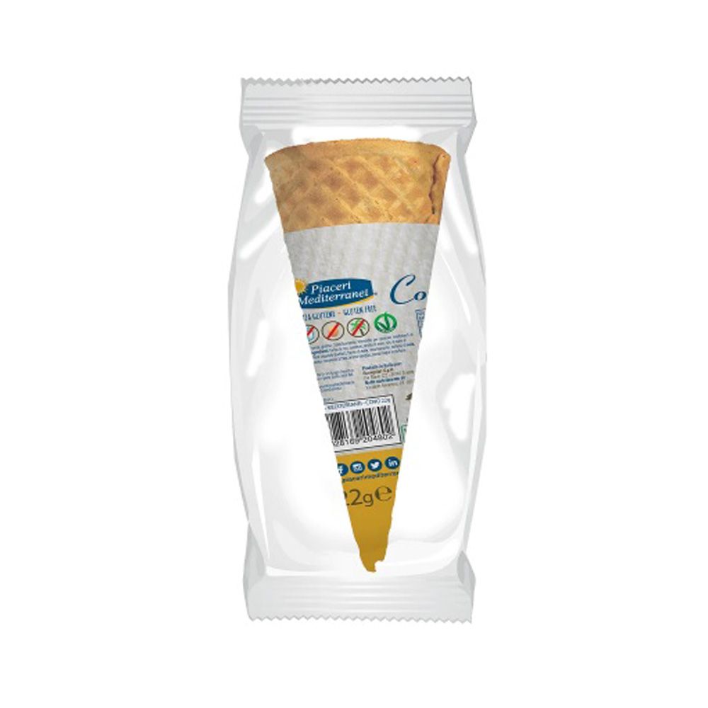 Cono Gelato Monoporzione Senza Glutine - Piaceri Mediterranei