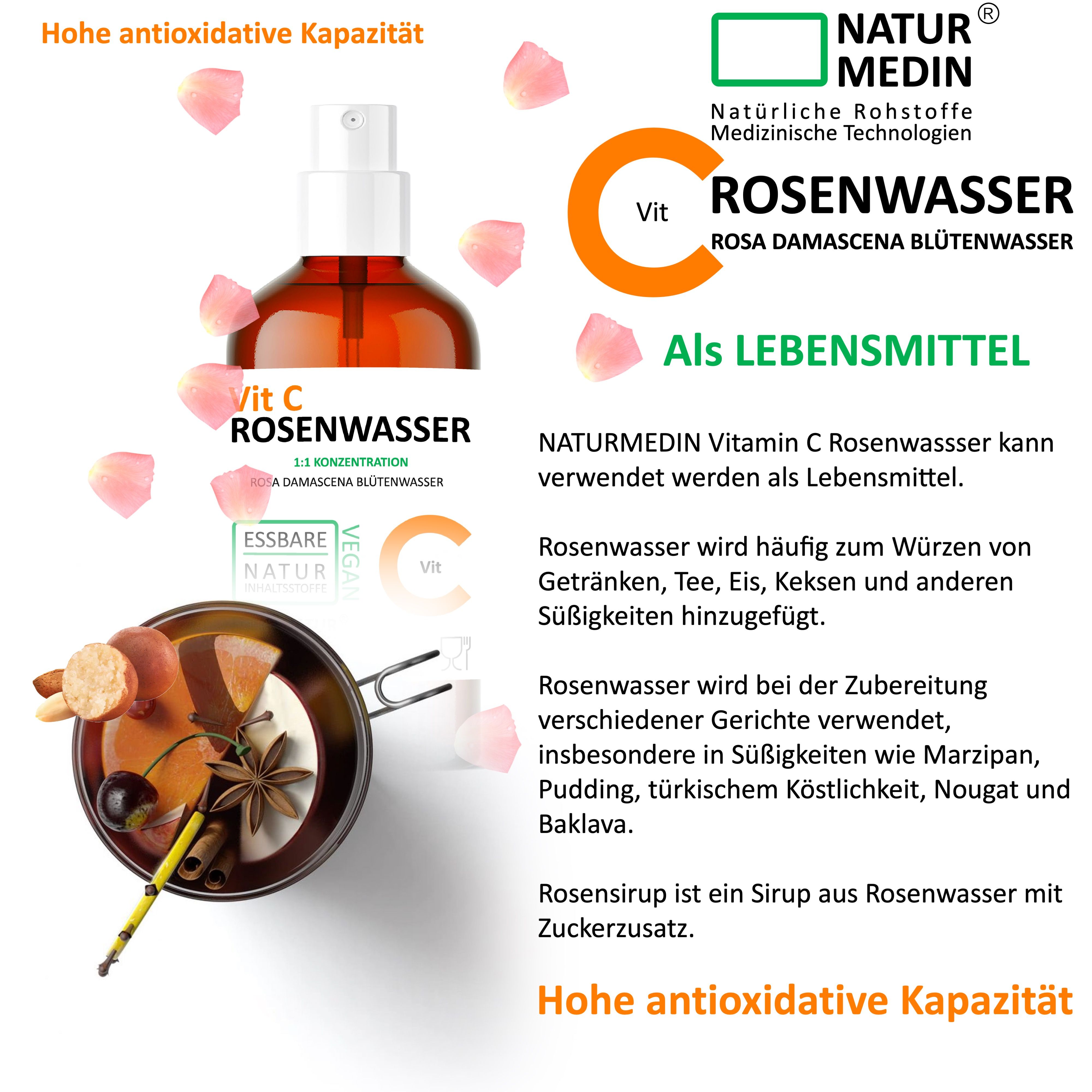 NATURMEDIN®  Vitamin-C Rosenwasser