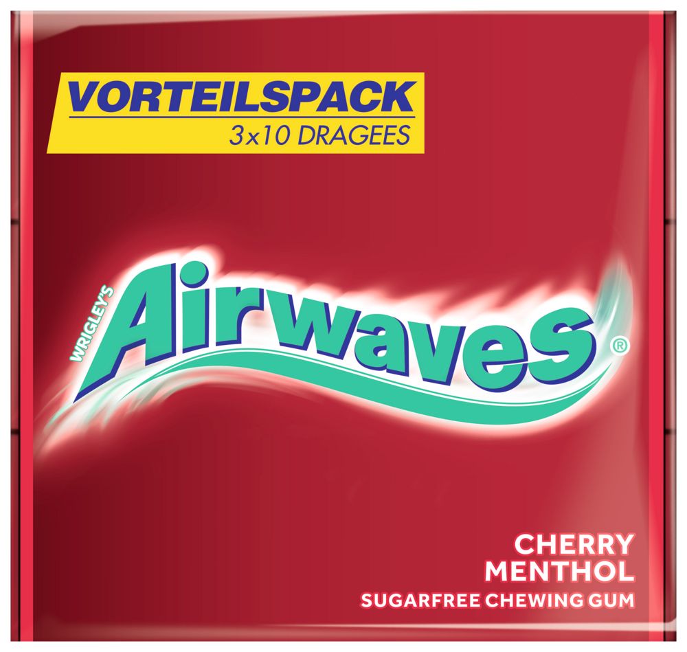 AIRWAVES Kaugummi Mix Cool Cassis Menthol & Cherry Menthol
