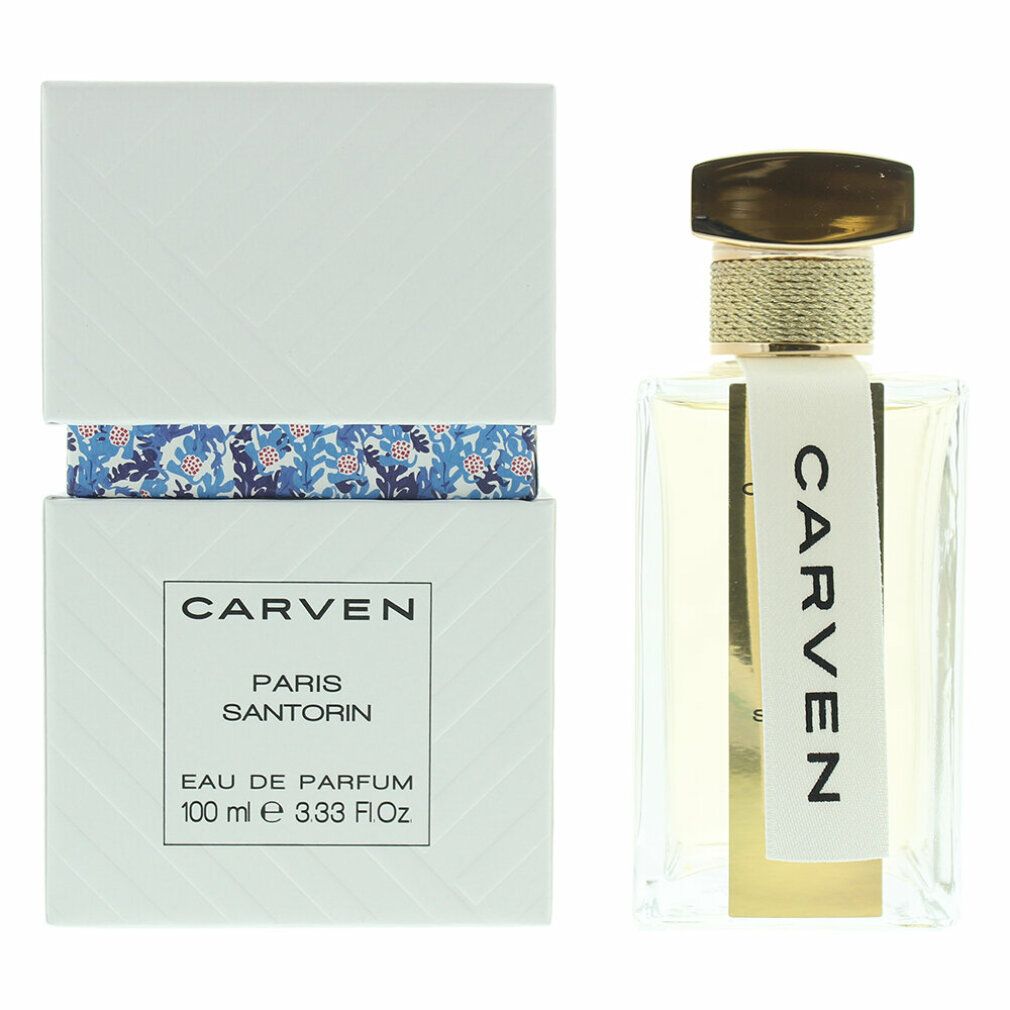 Carven Paris Santorin Eau de Parfum Spray Flakon und Verpackung.