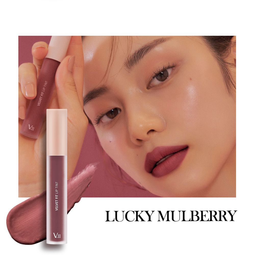 VILLAGE 11 FACTORY Velvet Fit Lip Tint Lucky Mulberrry Liquid Lipstick