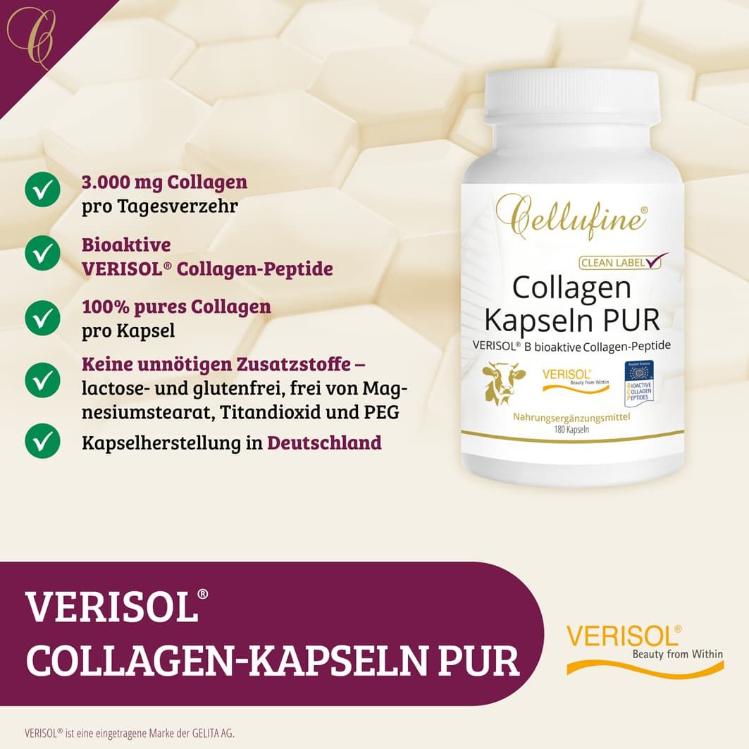 Cellufine® VERISOL® B (Rind) Collagen-Kapseln PUR