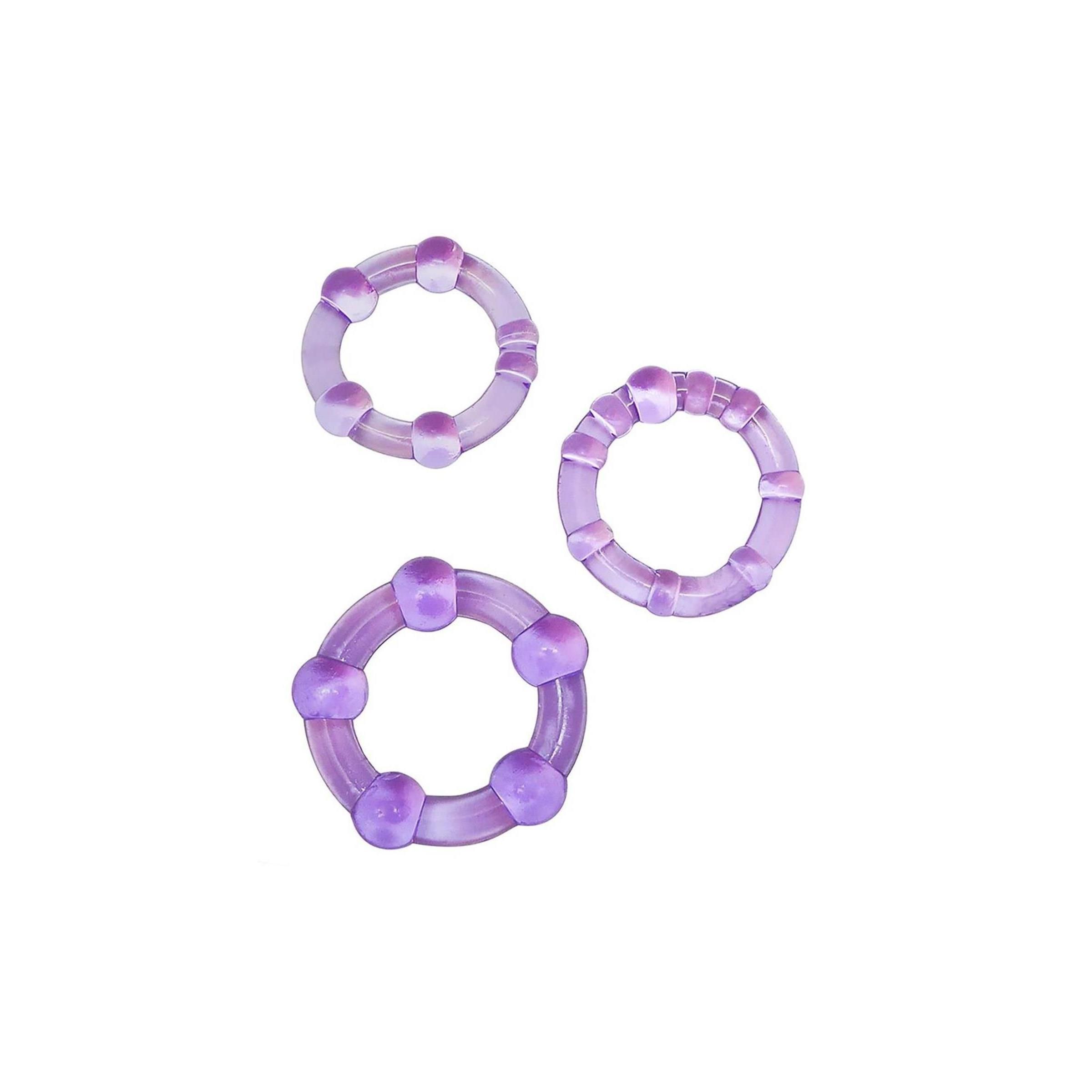 Blush - STAY HARD BEADED COCKRINGS