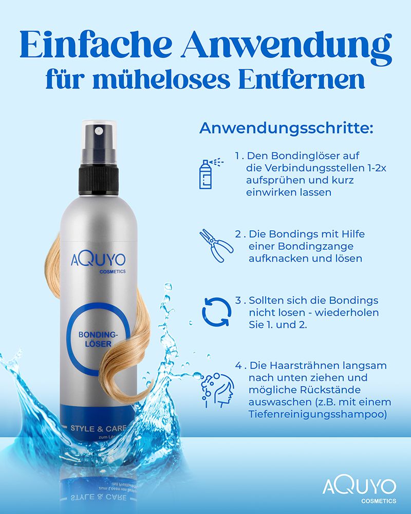 Style & Care Bondinglöser, Bonding Lösungsmittel zum entfernen von Bondings und Extensions