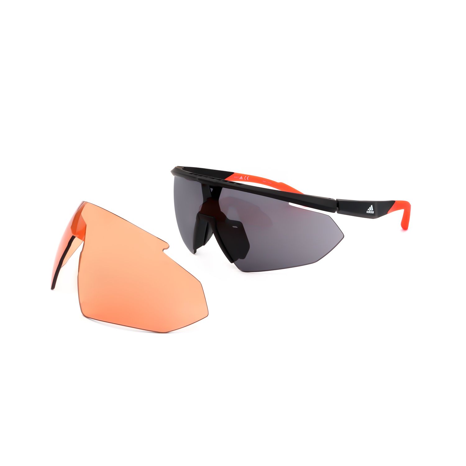 Adidas occhiali da sole uomo SP0015 black orange