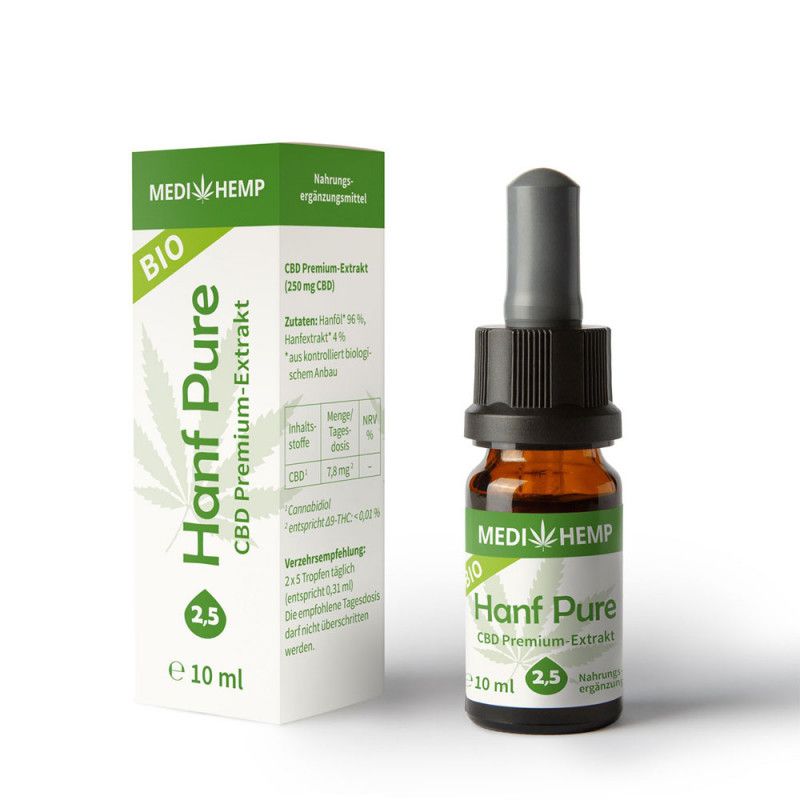 Medihemp - Bio Hanf Pure Öl 2,5%