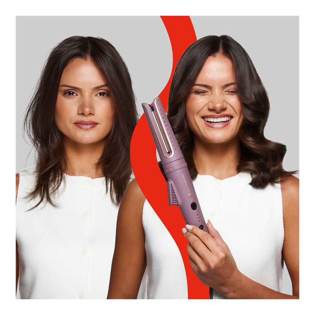 REMINGTON Lockenstab rotierend Rotating Curler AIRvive CI8930 Anti-Frizz Ionen