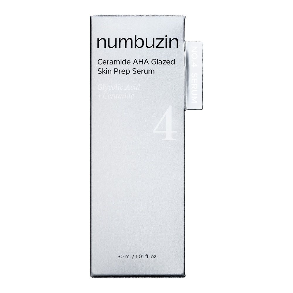 Numbuzin Nr.4 Serum Verpackung: Weiße Box mit Produktinformationen und "30 ml / 1.01 fl. oz.".