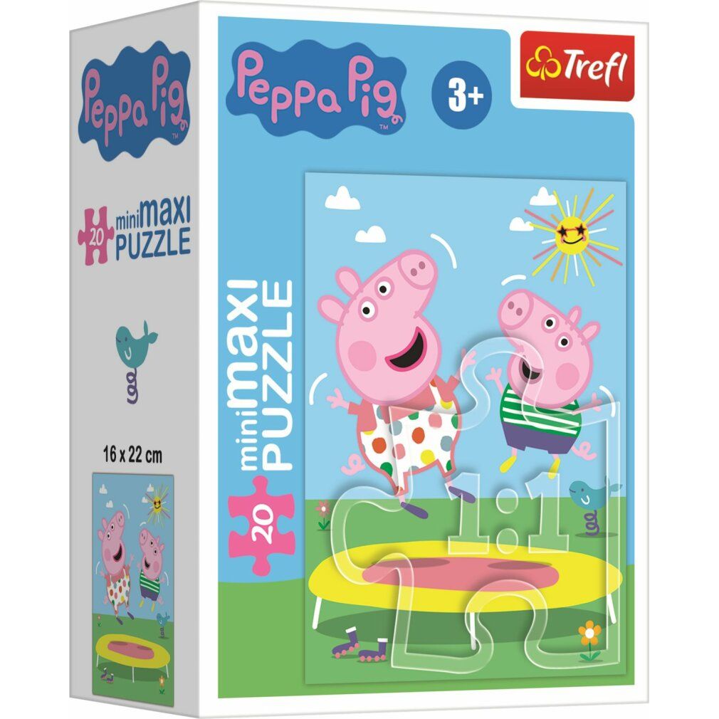 trefl Puzzle Peppa Pig: Auf dem Trampolin 20 Stück