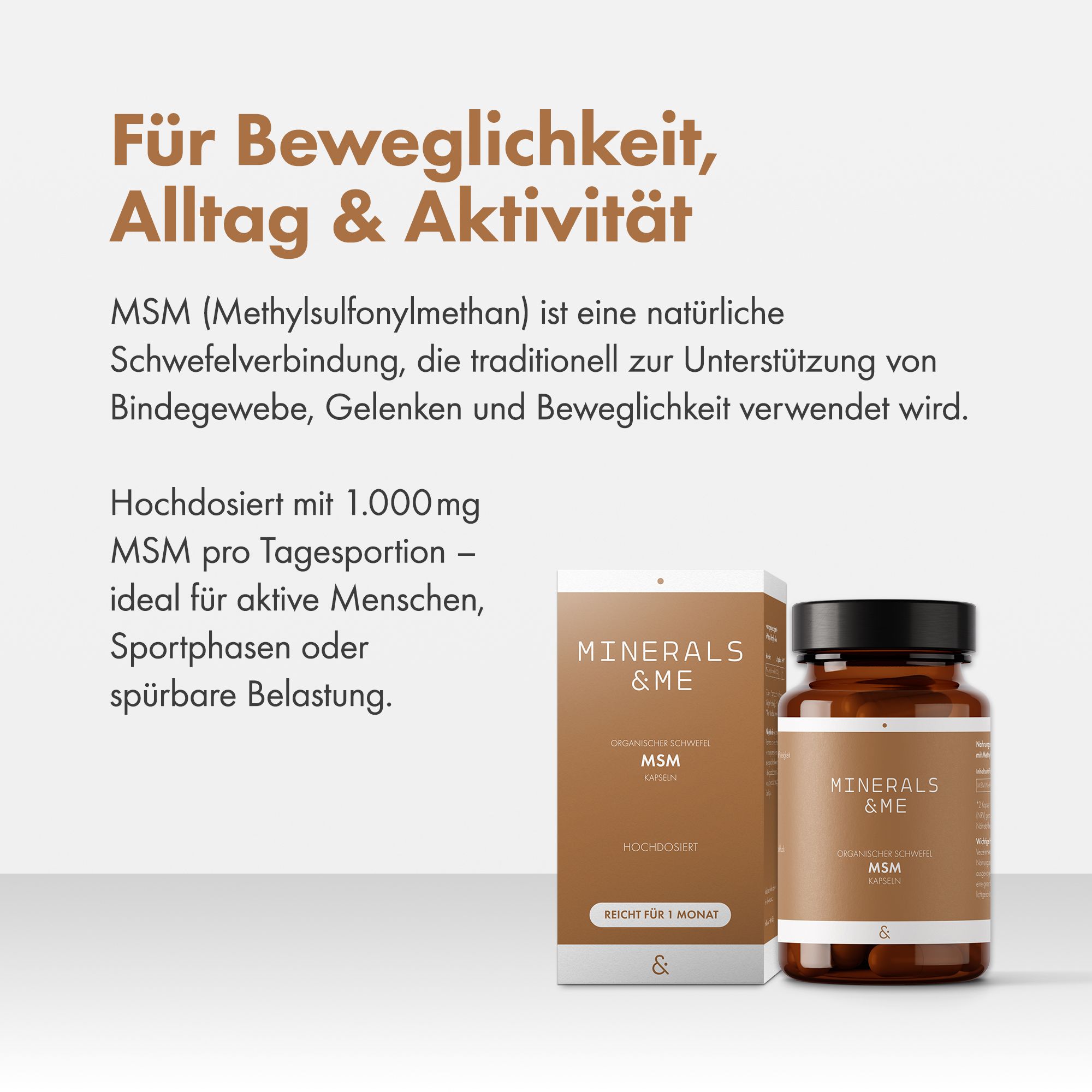 MINERALS & ME® MSM Kapseln