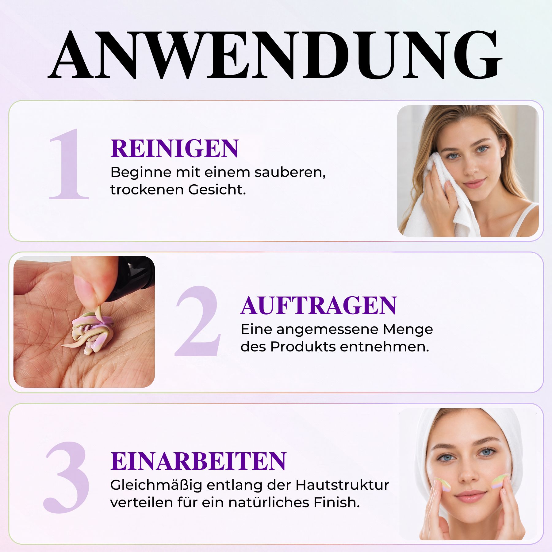 ALIVER Sonnenschutzcreme SPF 50 PA+++ Foundation Concealer 3-in-1 Farbkorrektur