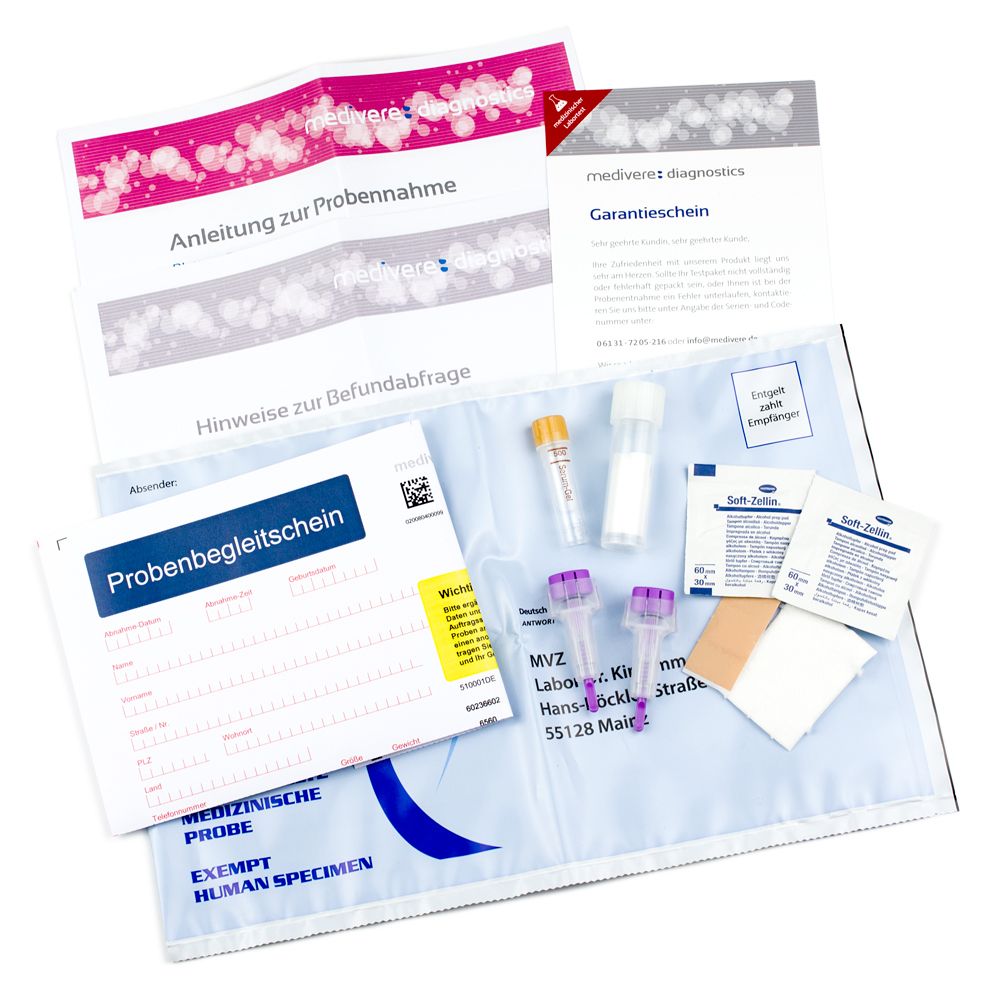 medivere diagnostics Allergo-Screen® Nahrungsmittel plus Bluttest