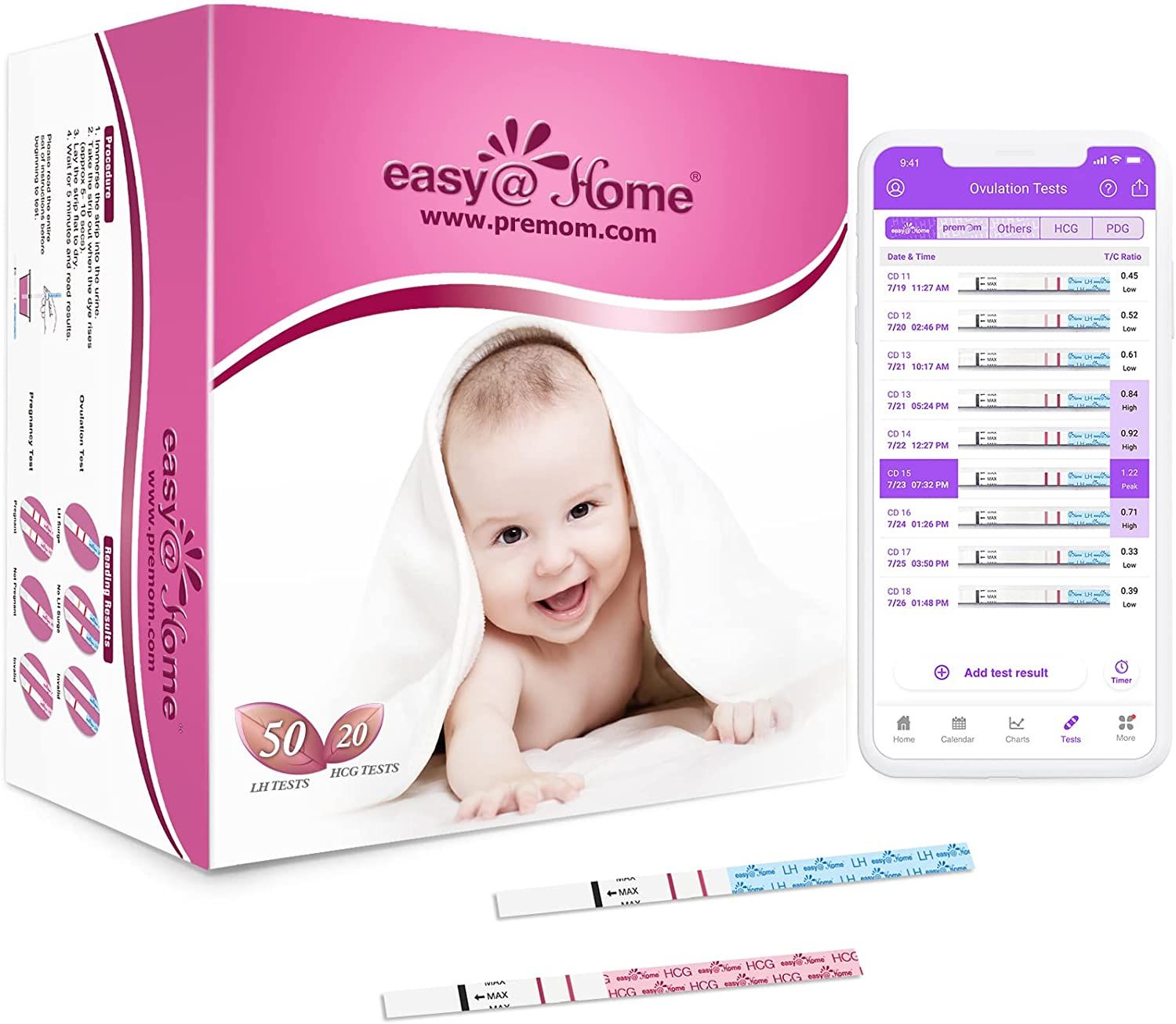 Easy@Home Ovulationstest und Schwangerschaftsfrühtest