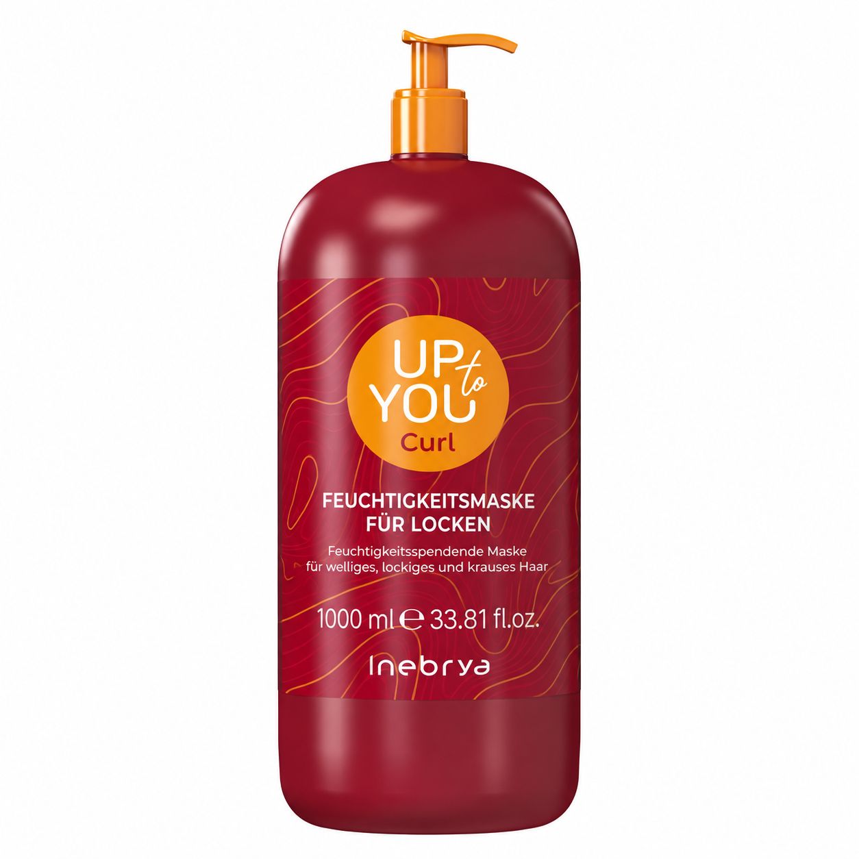 INEBRYA UP TO YOU C多少RL Feuchtigkeitsmaske für Locken in roter Pumpflasche, 1000ml.