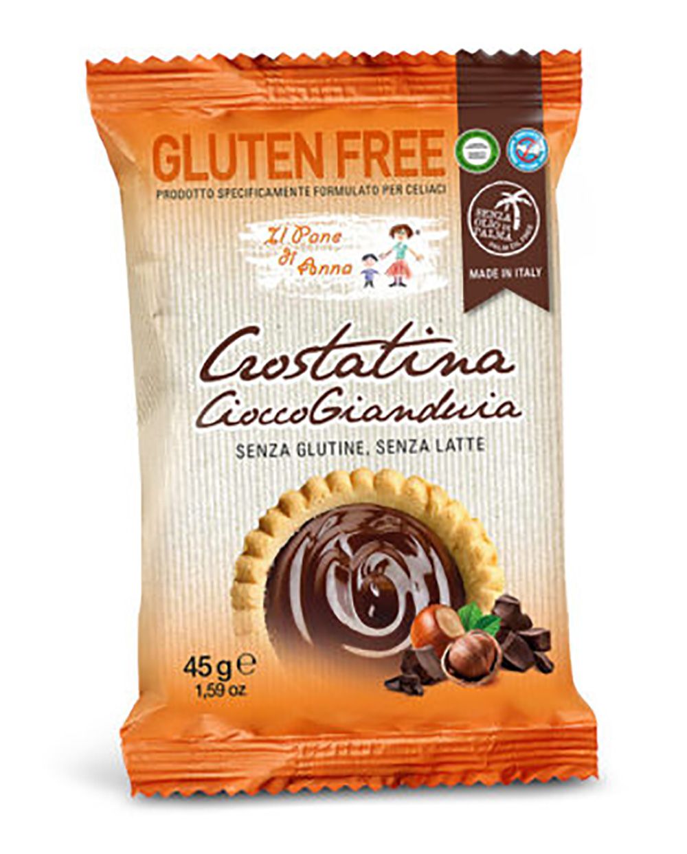 Crostatina Senza Glutine CioccoGianduia - Il Pane di Anna