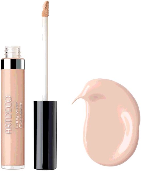 Artdeco Long-Wear Concealer Flasche neben seiner Verpackung.