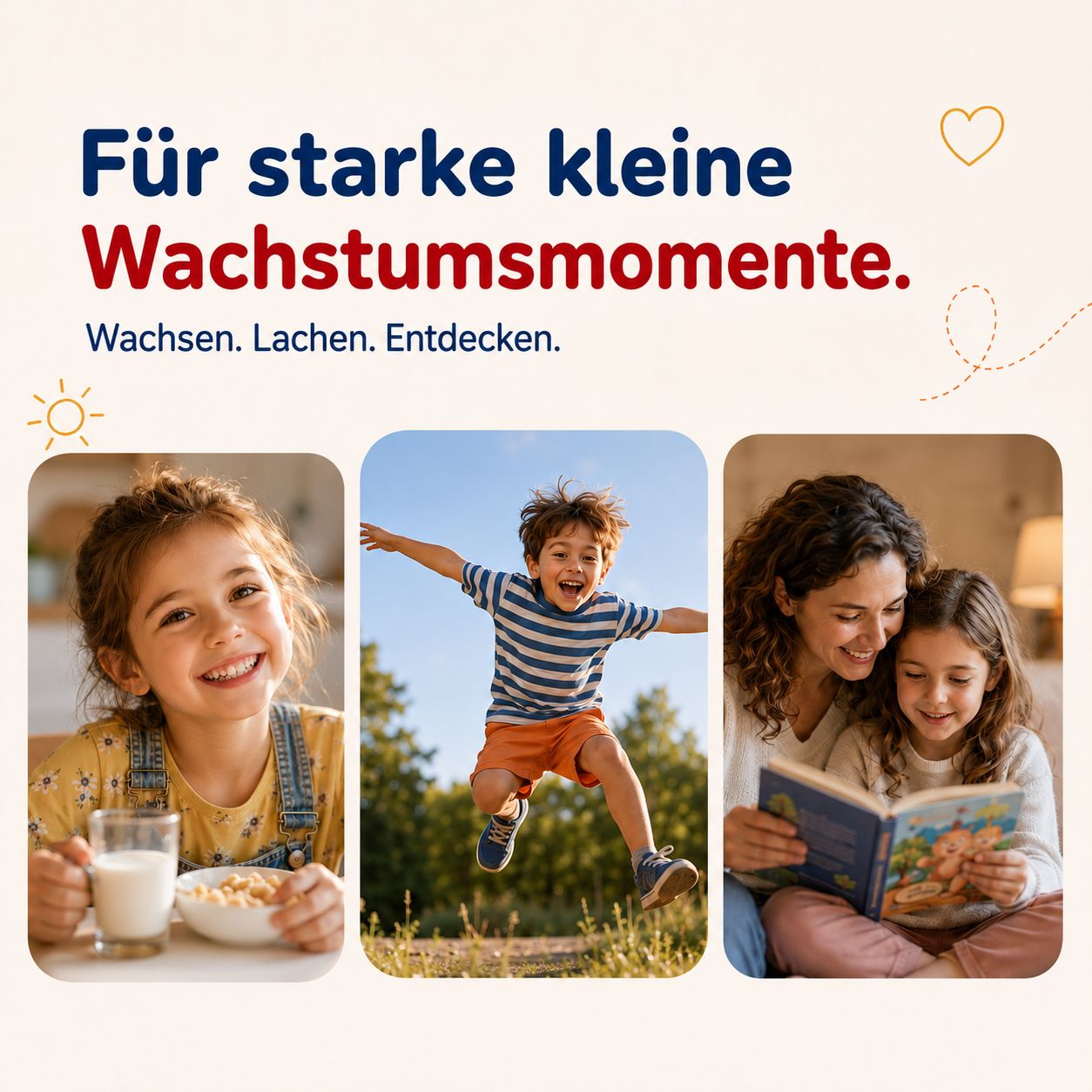Gummily Kinder Kalzium & Vitamin D3 Flasche mit Nährwerttabelle.