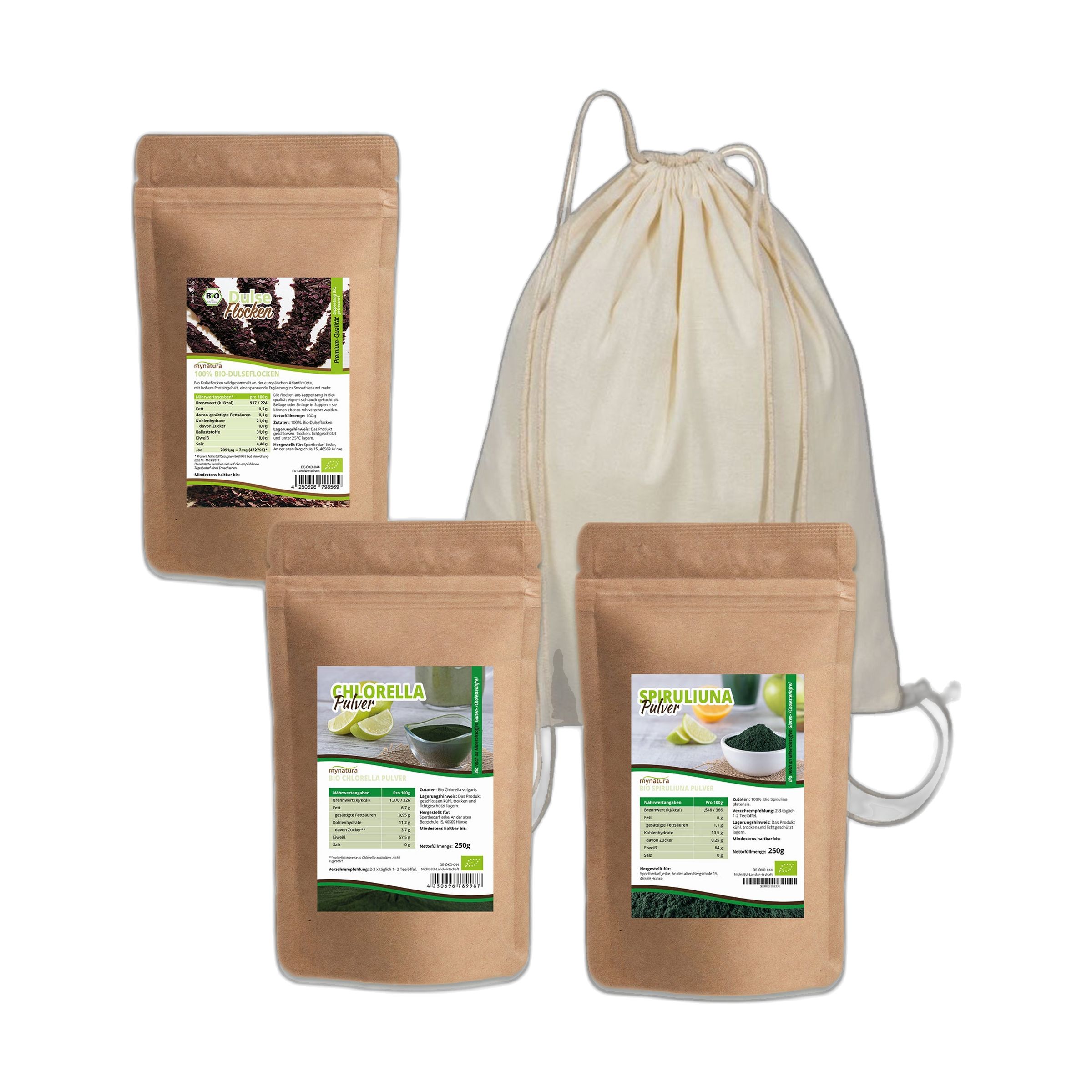 Mynatura Bio Algen Set 600 g Pulver