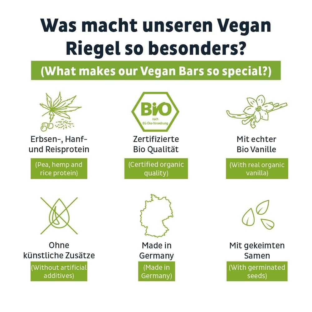FAIRNATURAL Bio Vegane Proteinriegel
