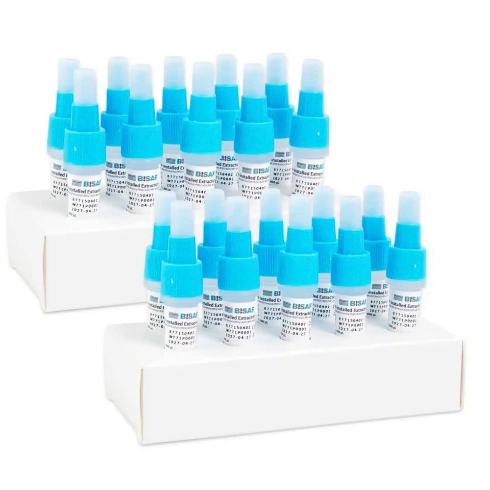 BISAF COMBO 6in1: SARS-CoV-2, Flu A/B, RSV, Adenovirus, Mycoplasma + Gratis Nanovio FFP2