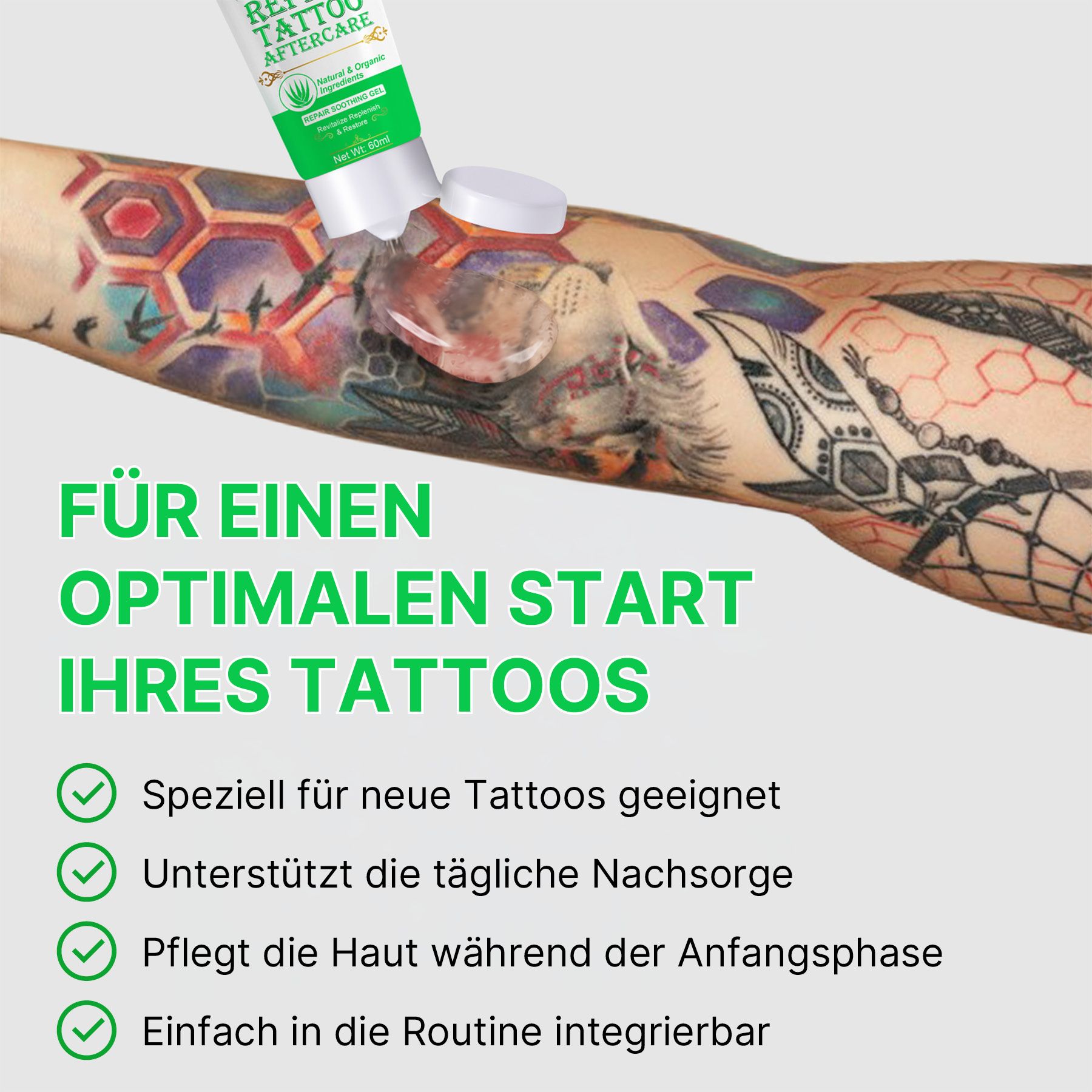 ALIVER Tattoocreme  für die Tattoopflege Aftercare