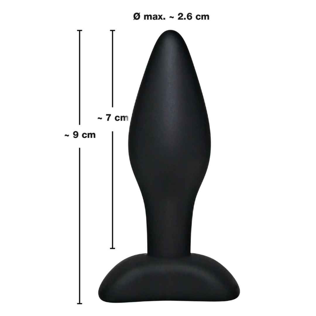 Black Velvets Analplug mit Standfuß, schmaler Spitze und verbreitertem Schaft 1 St