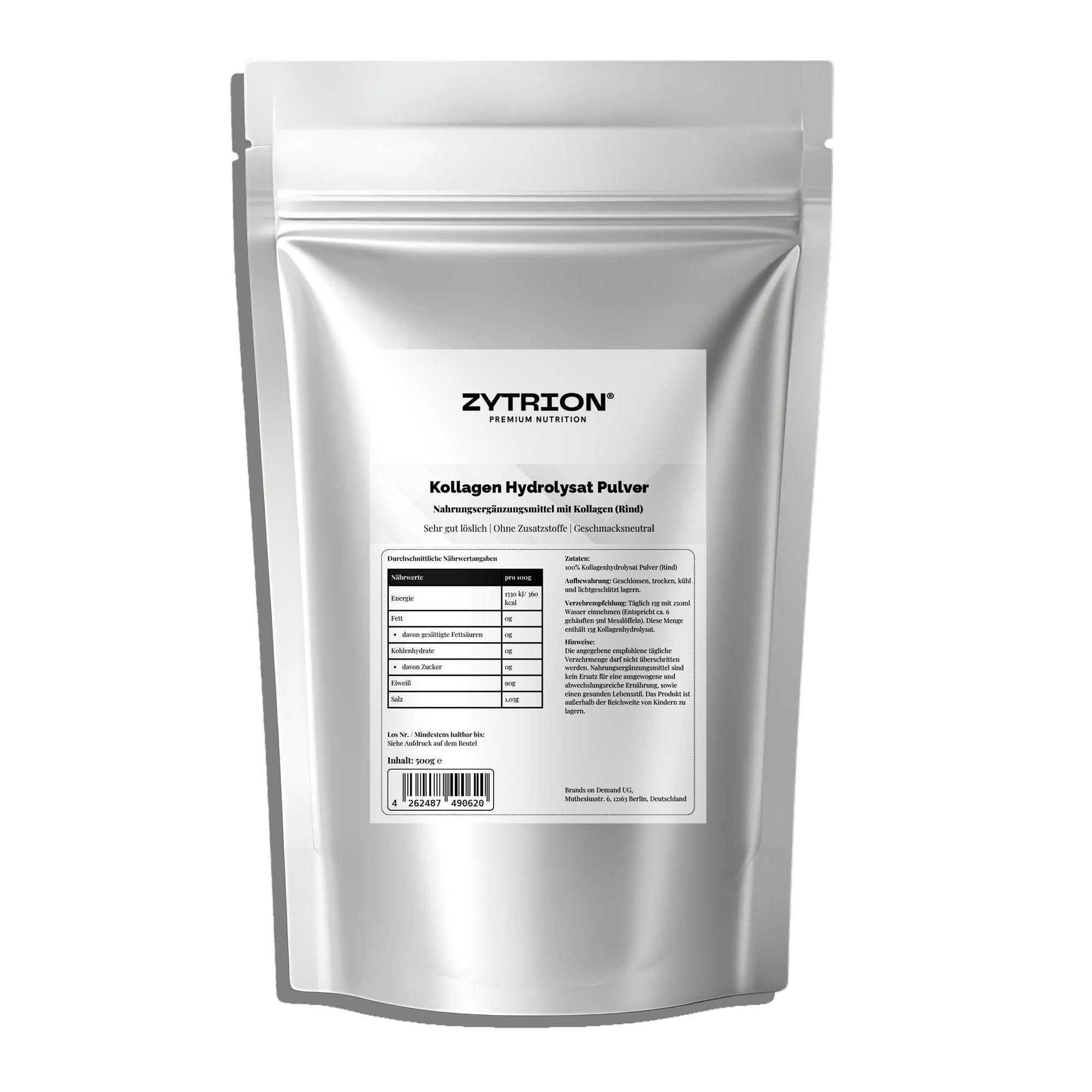Zytrion Kollagen Hydrolysat Pulver Doypack 500 g
