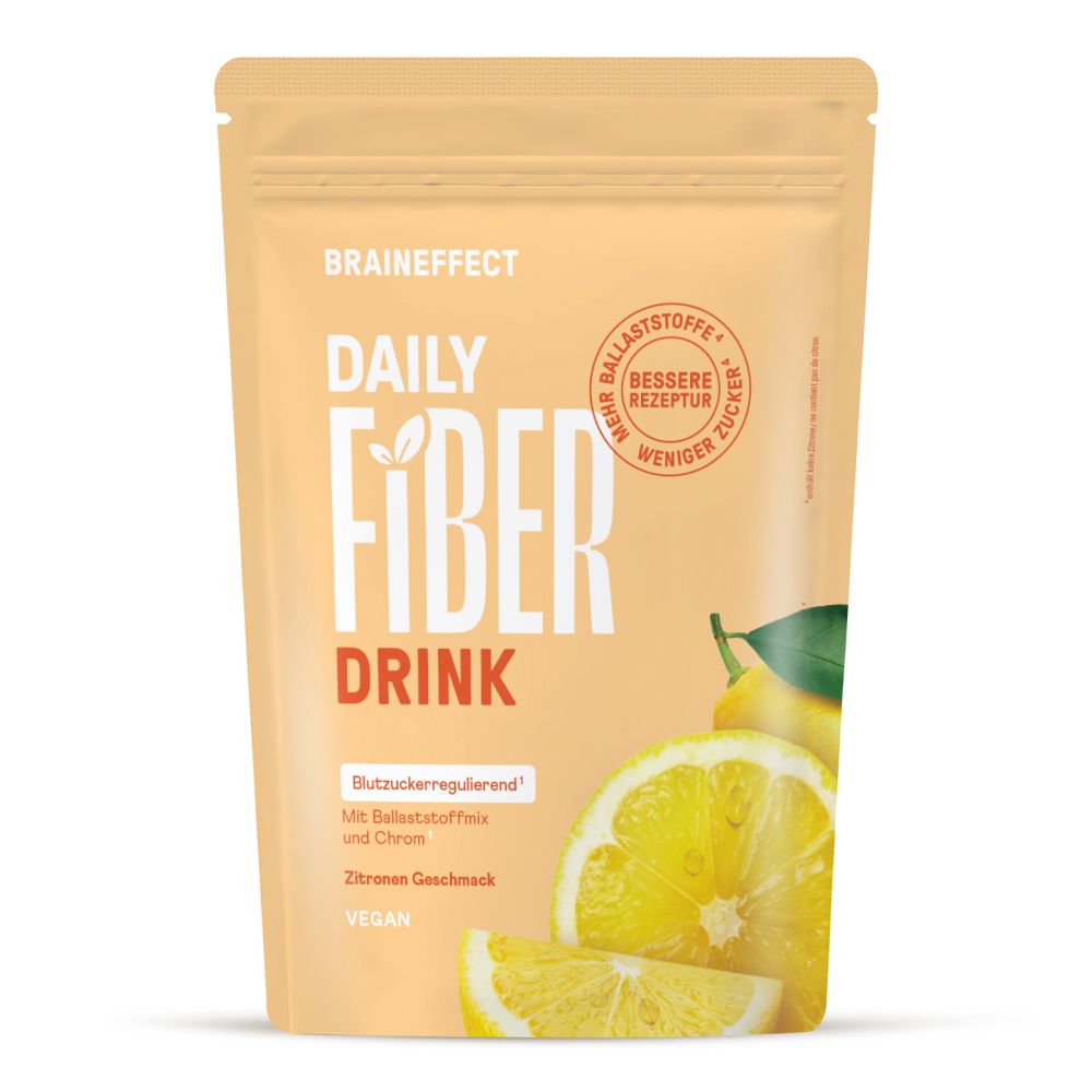 BRAINEFFECT DAILY FIBER Zitrone Ballaststoff