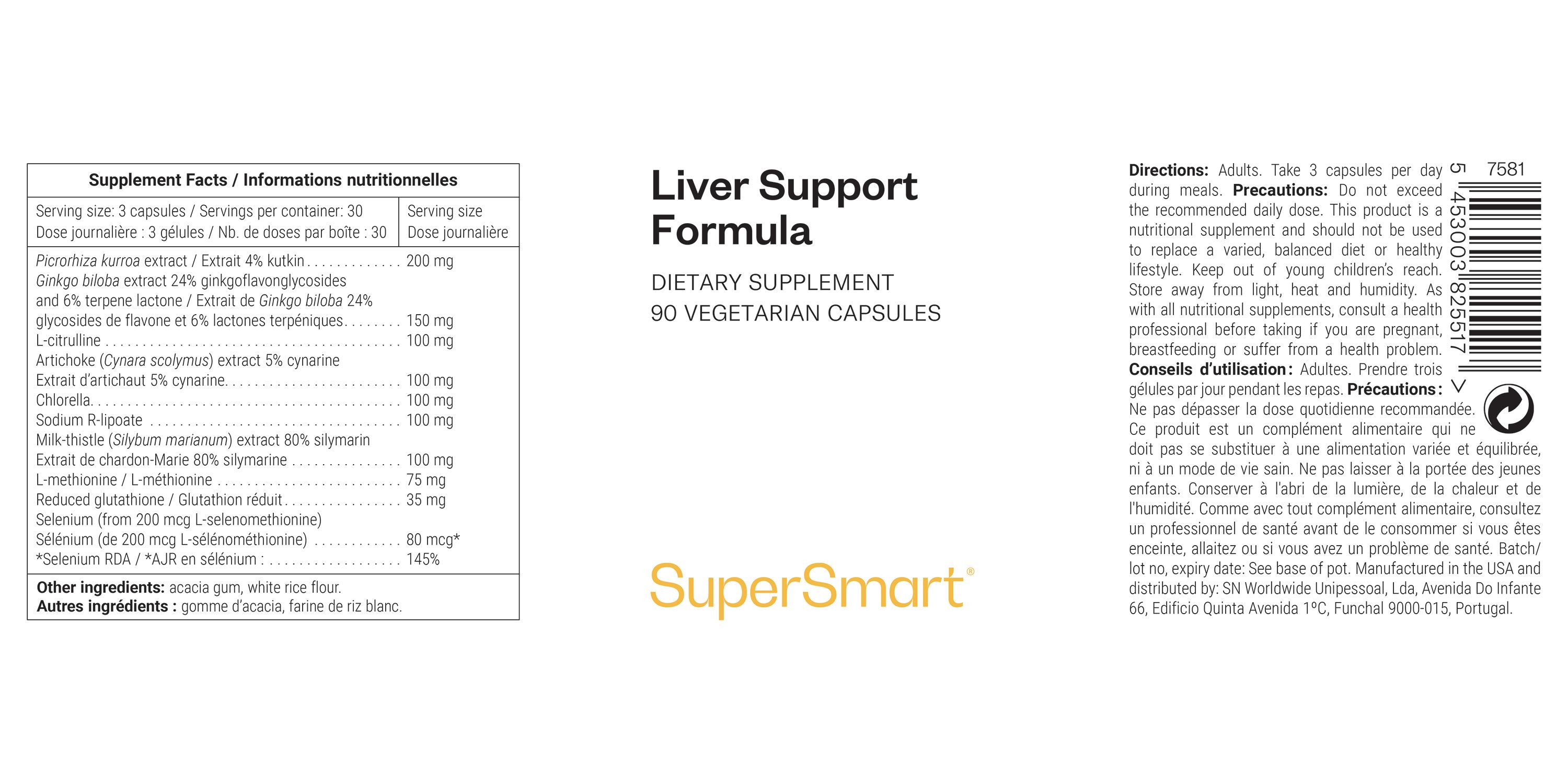 SuperSmart - Liver Support Formula 90 St