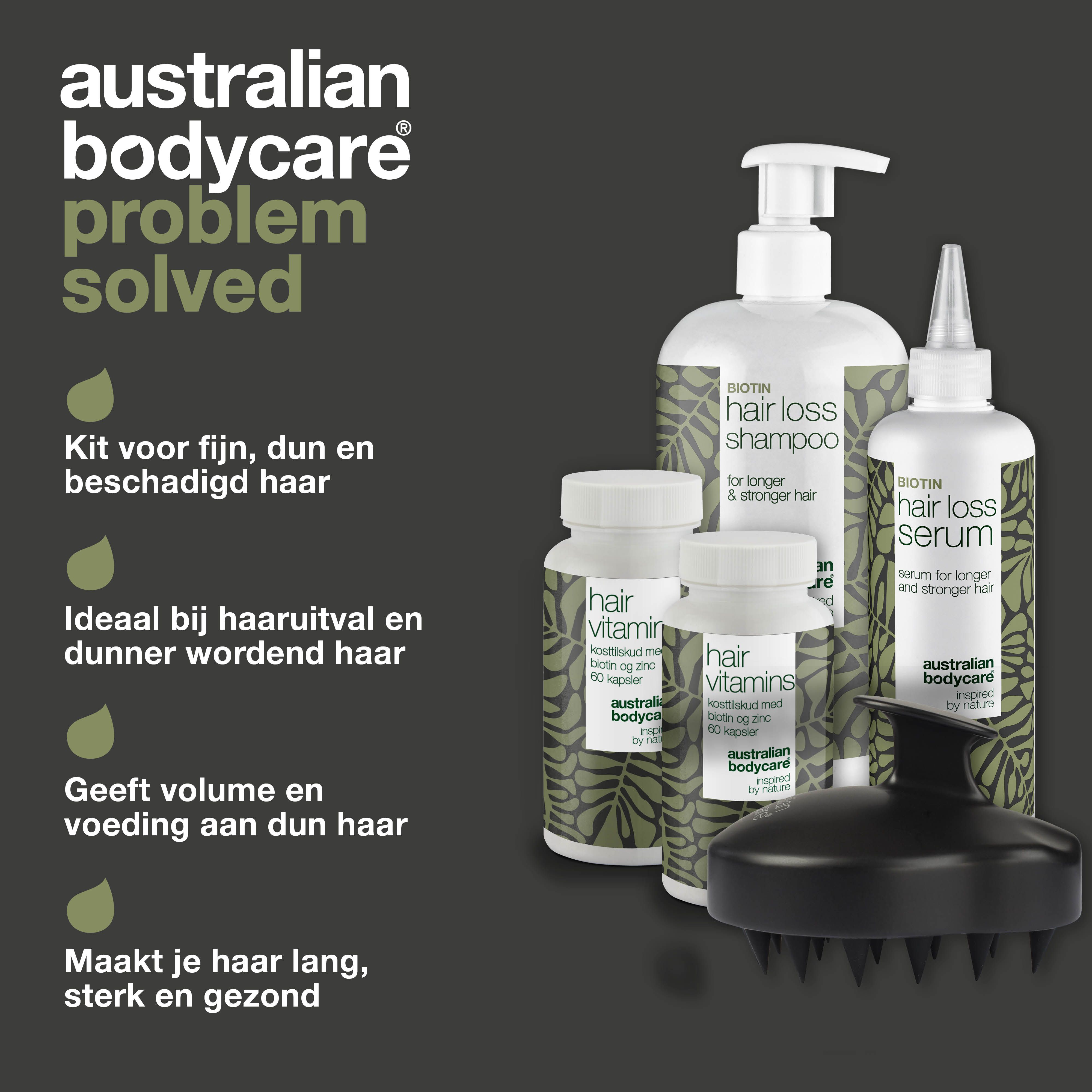 Waarom Australian Bodycare? Flessen en borstel. 100% recyclebare verpakking. Hoogwaardige ingrediënten.