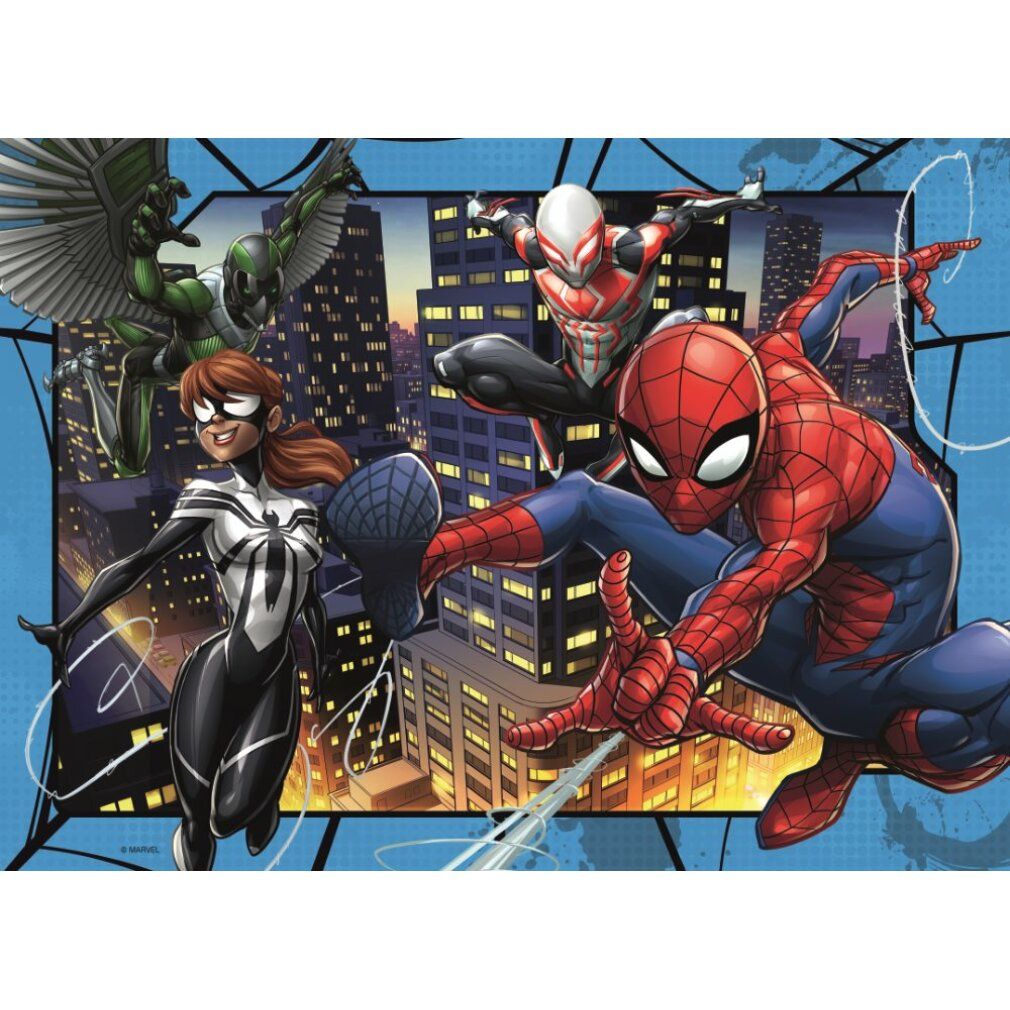 Puzzle 4x100 Stoßstange Pack - Spider-Man