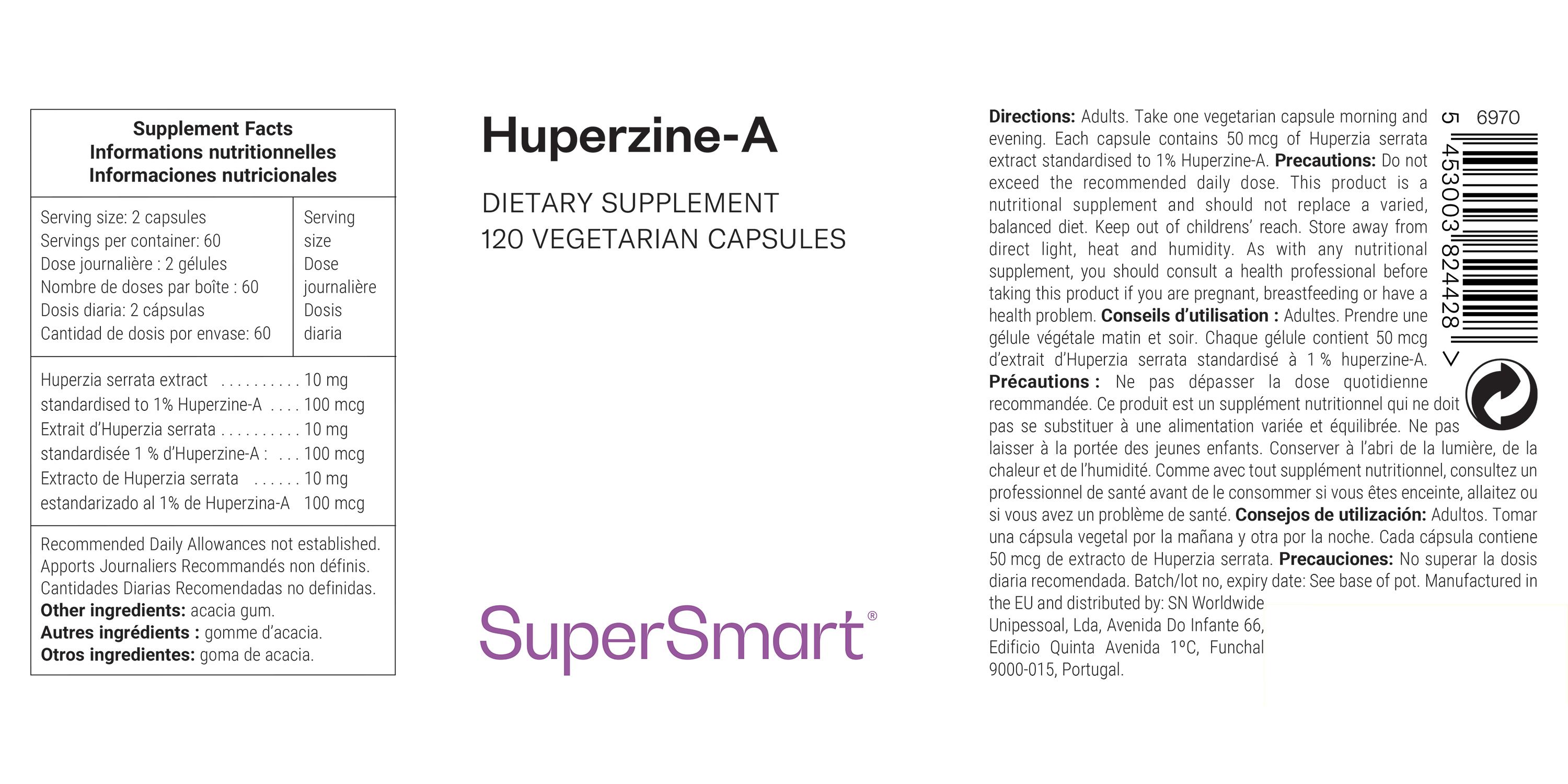 SuperSmart - Huperzine-A 120 St