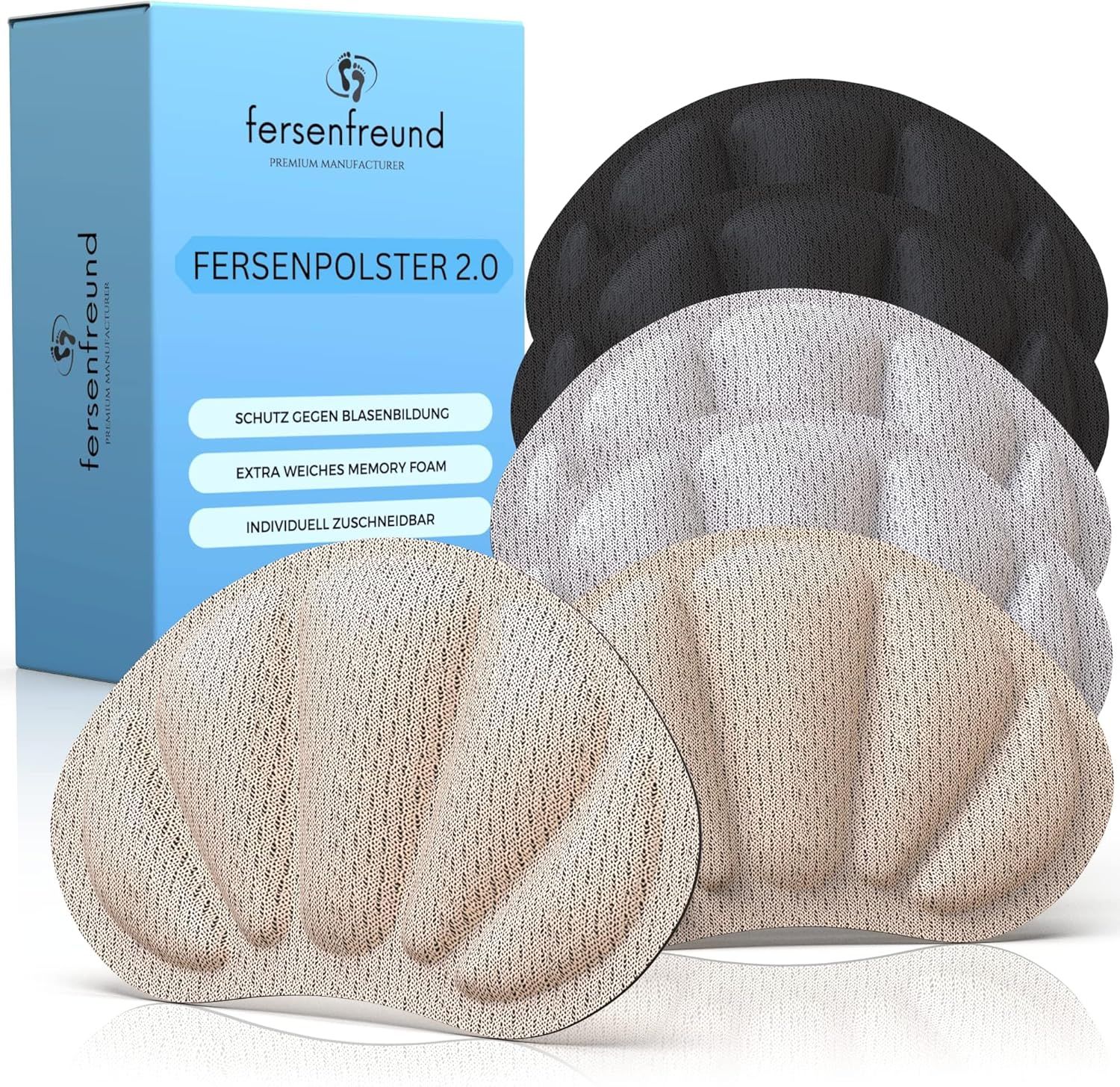 Fersenfreund© Fersenpolster Schuheinlagen 6 St