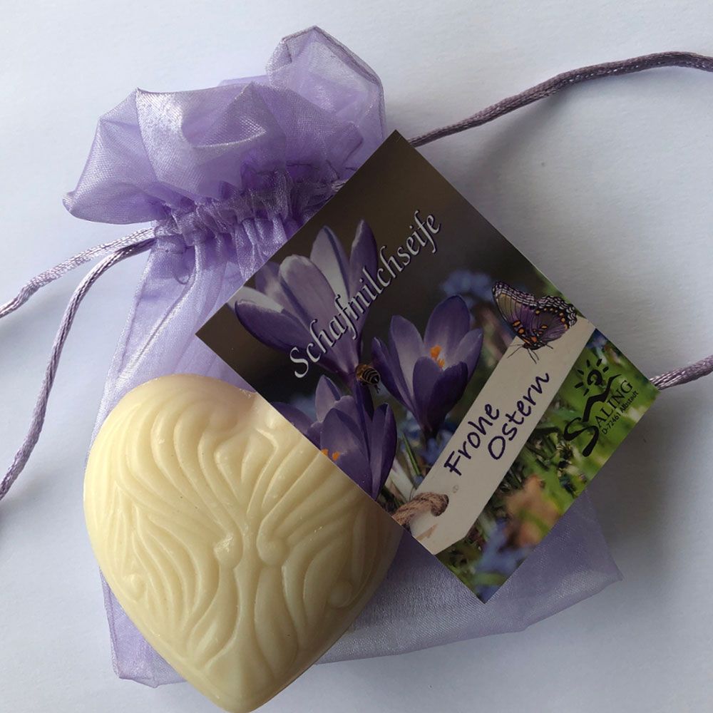Saling Schafmilchseife Herz Ostern 65 g