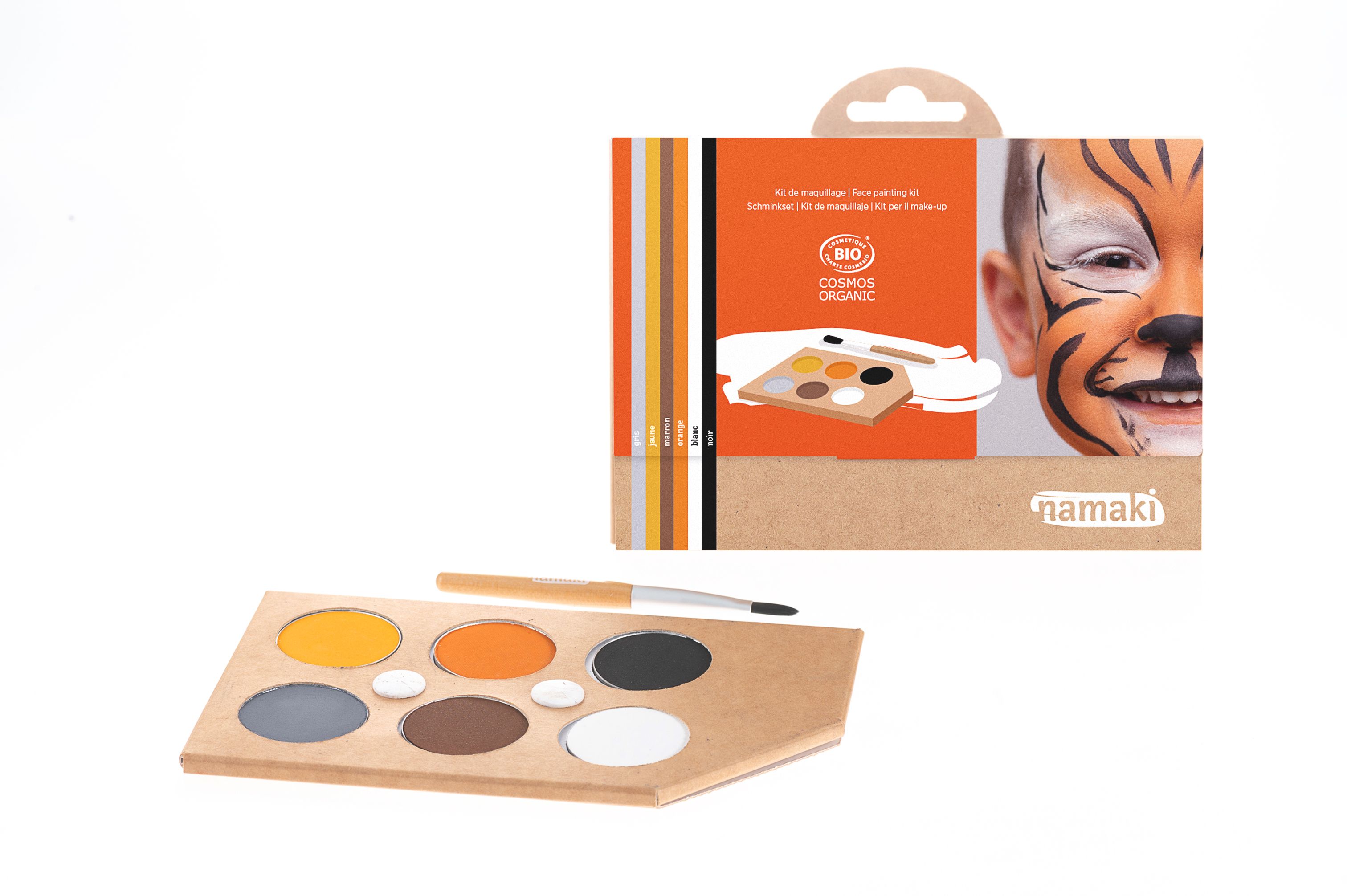 Namaki Bio Gesichtsschminkset 6 Farben Wildlife