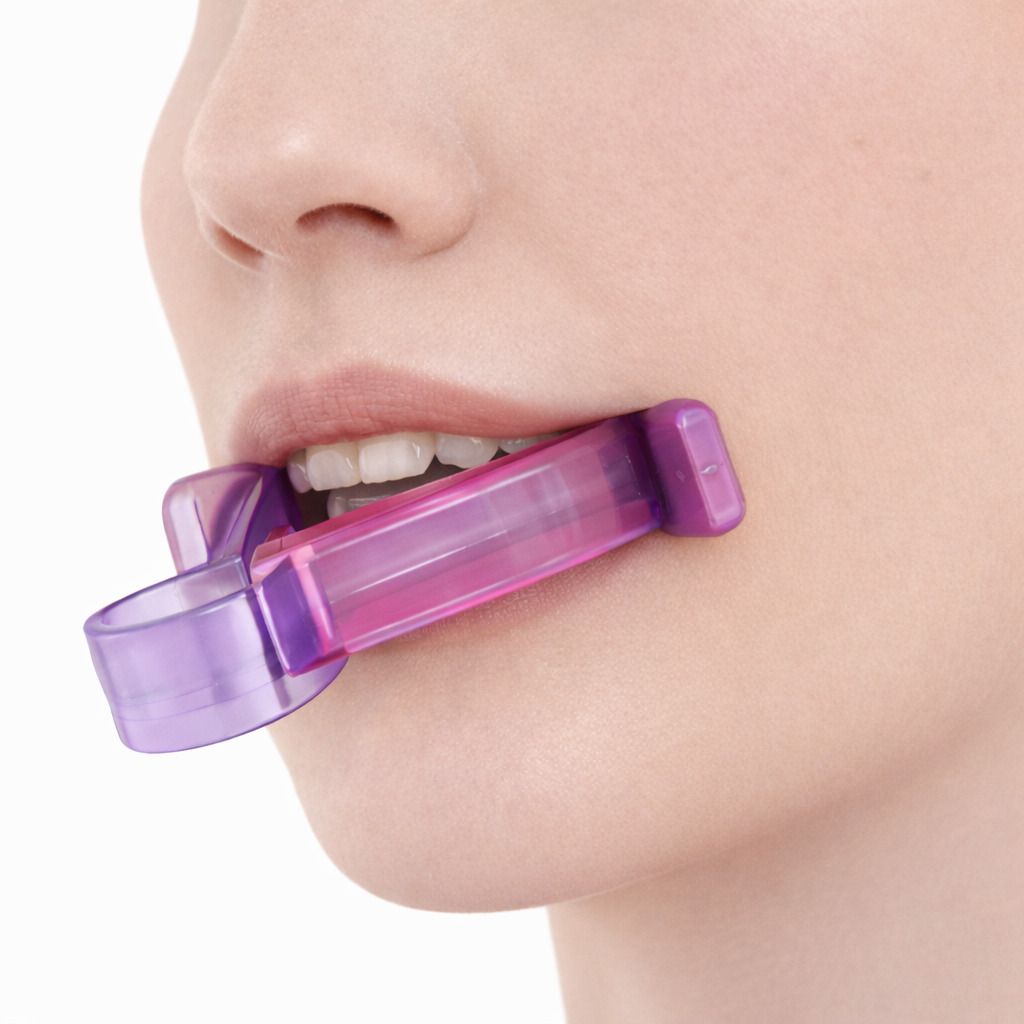 COOL-i Gesichtstrainer Mundstück,Tool für Lippen& Kieferübungen,tragbar,für tägliche Nutzung 1 Pc Bissen