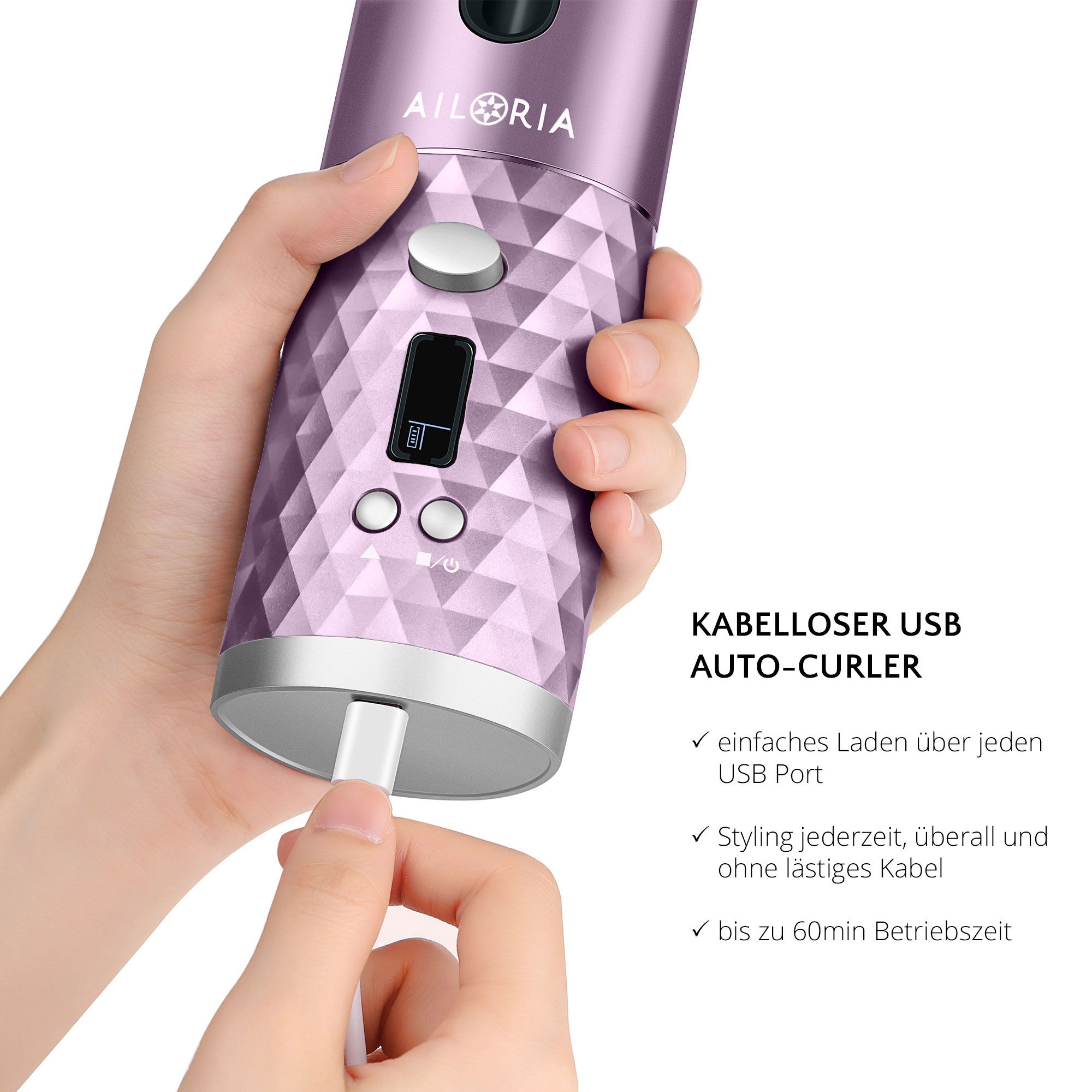 AILORIA REVOLUTIONNE Kabelloser Auto-Curler