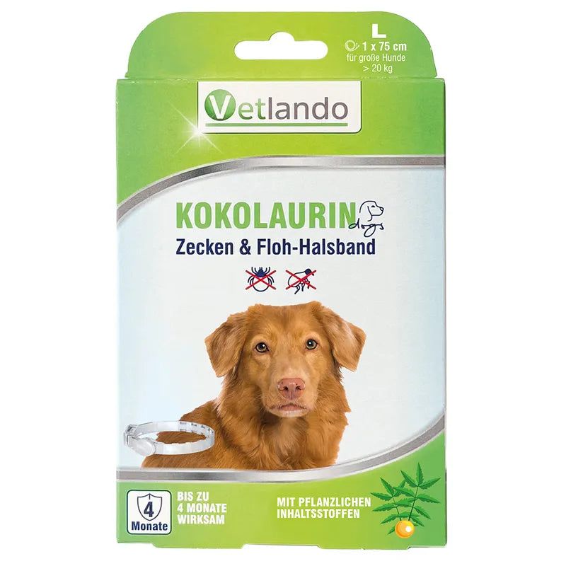 Vetlando Kokolaurin Zecken- & Floh-Halsband für Hunde